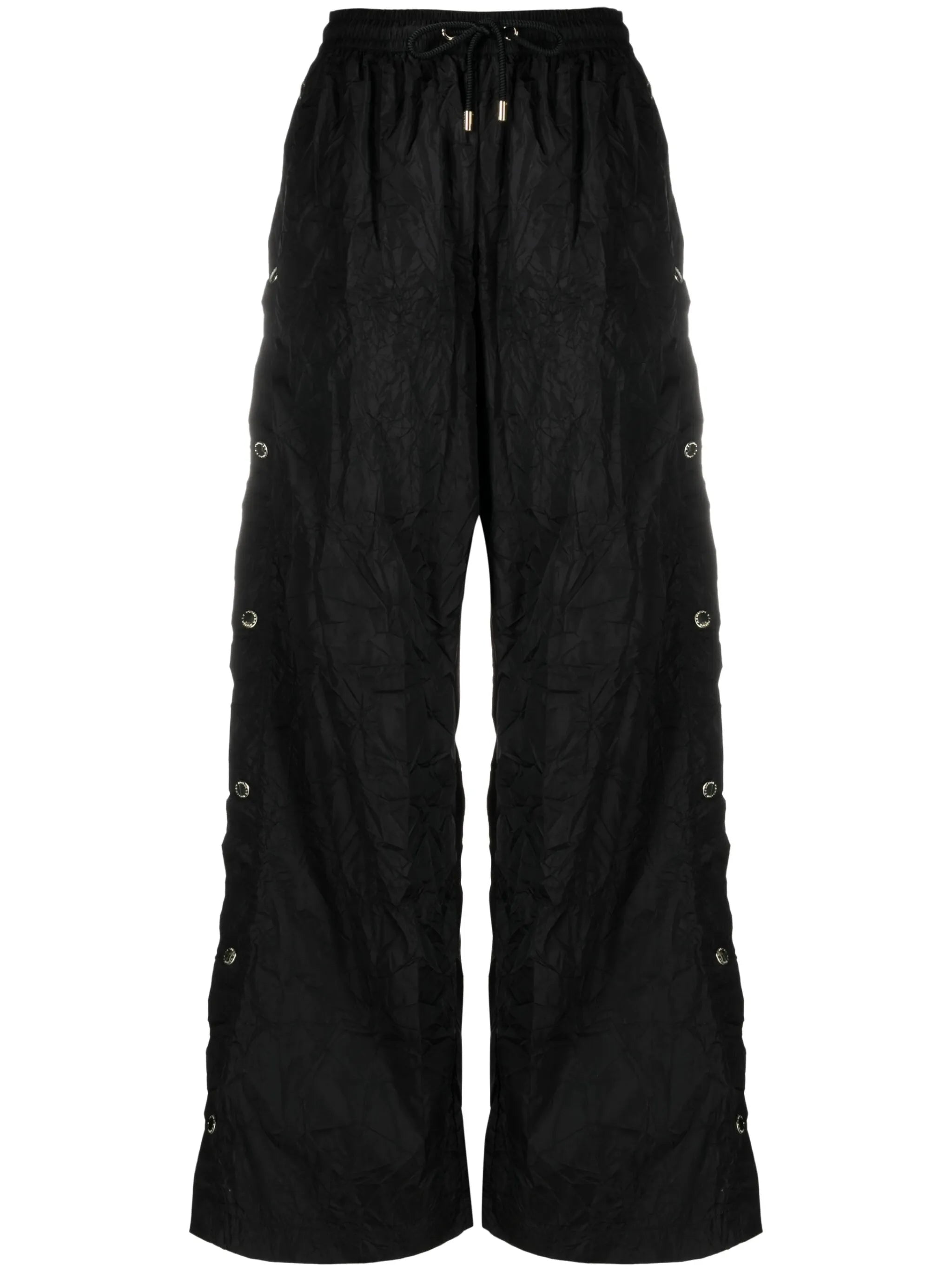 button-detailing trousers