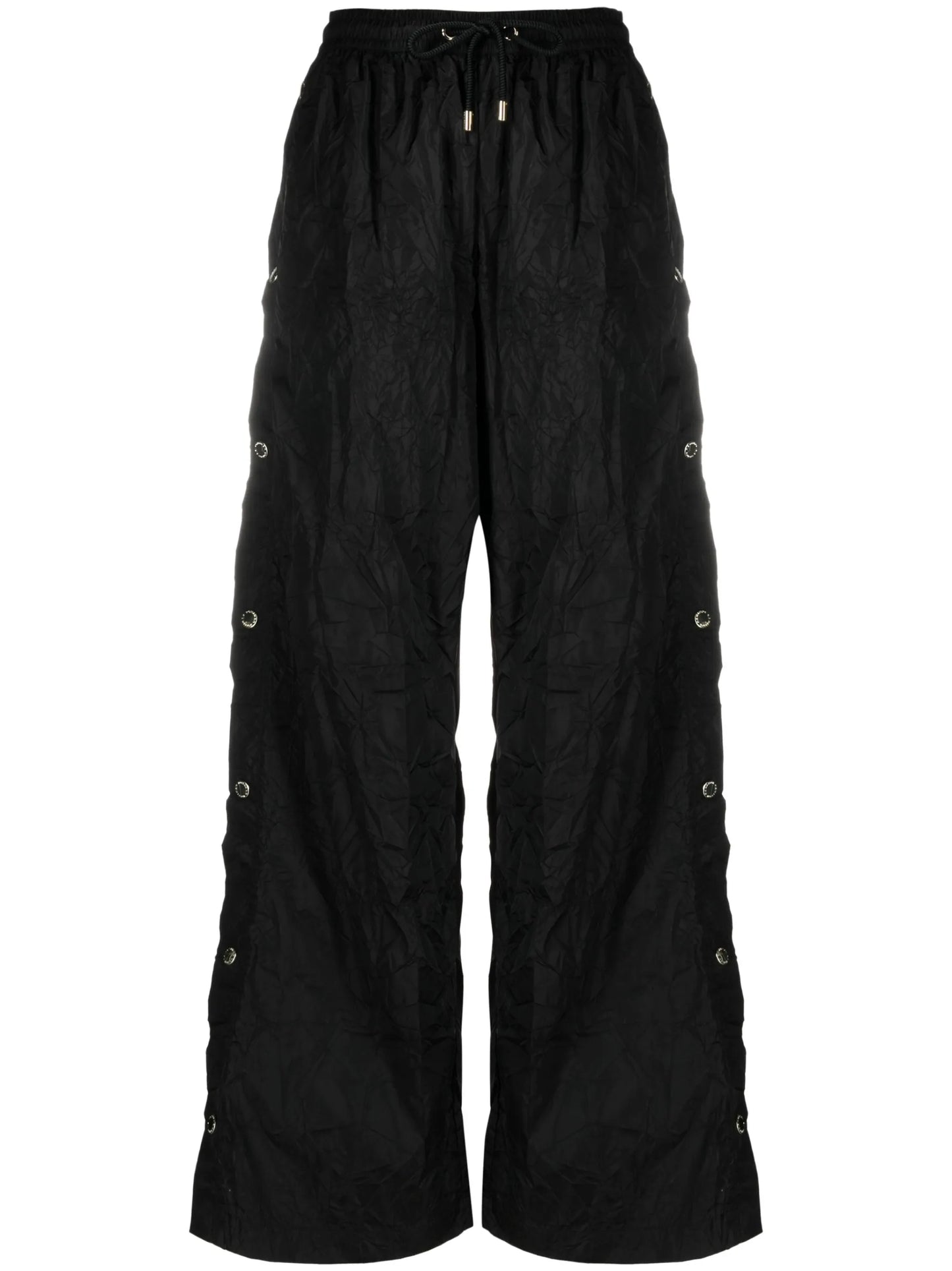 button-detailing trousers