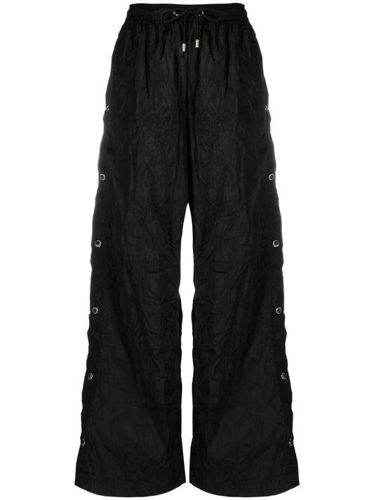 button-detailing trousers