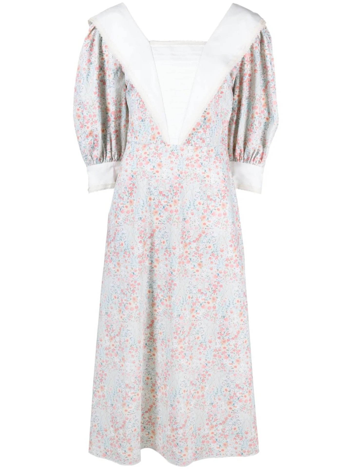 floral-print midi dress