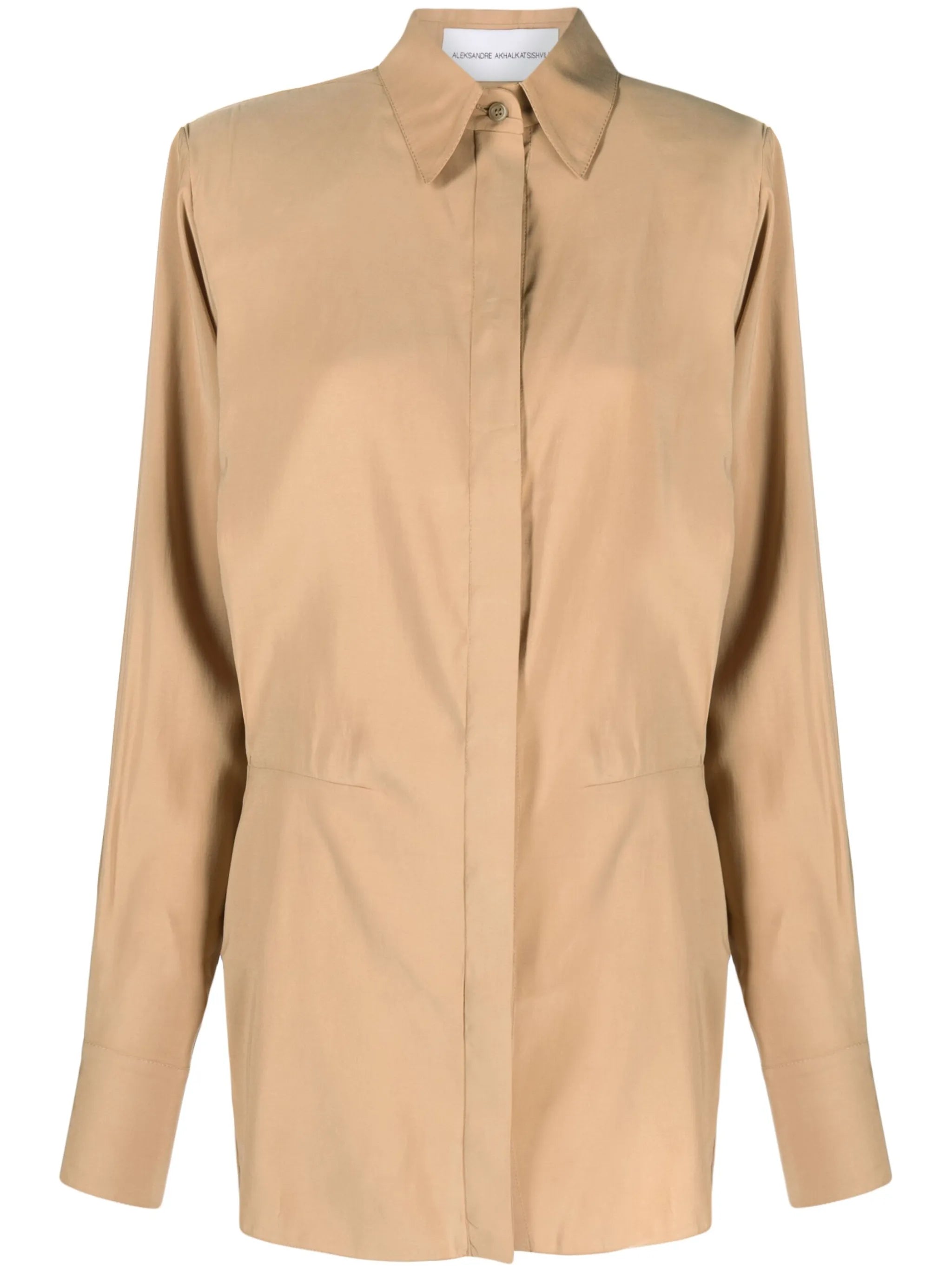 asymmetric mini shirtdress