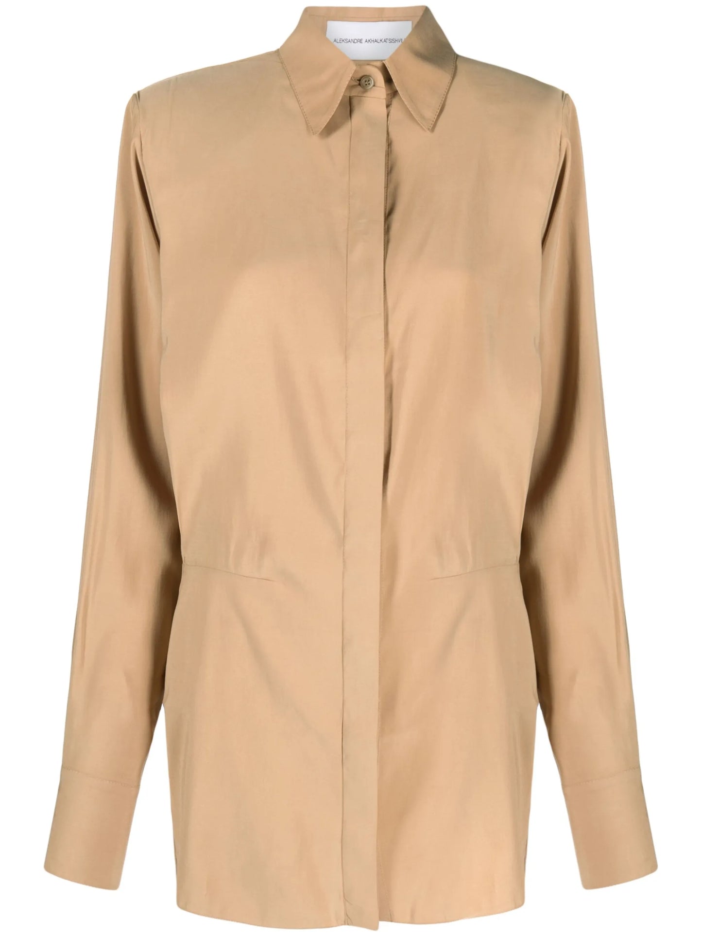 asymmetric mini shirtdress