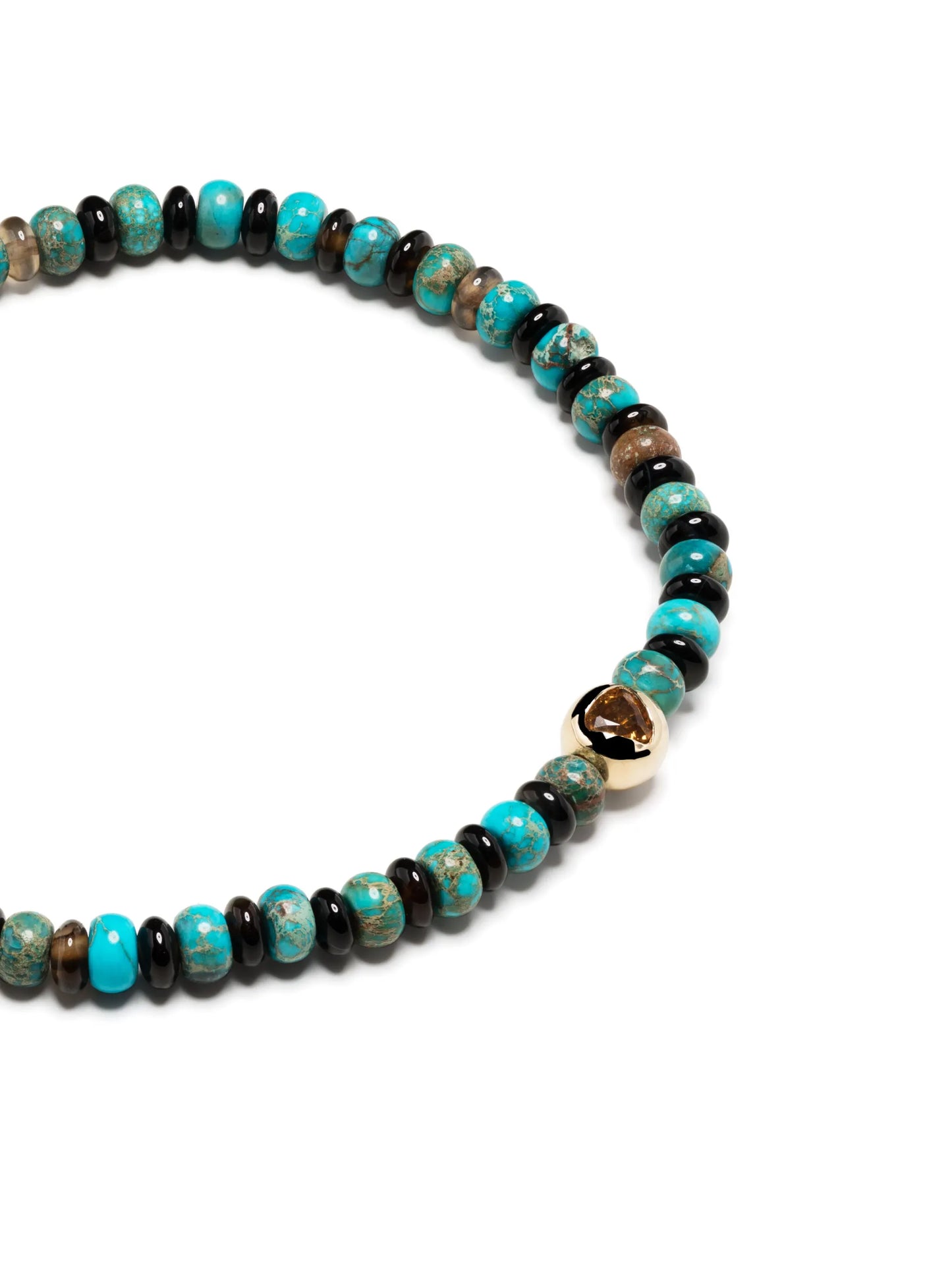14kt yellow gold sapphire beaded bracelet