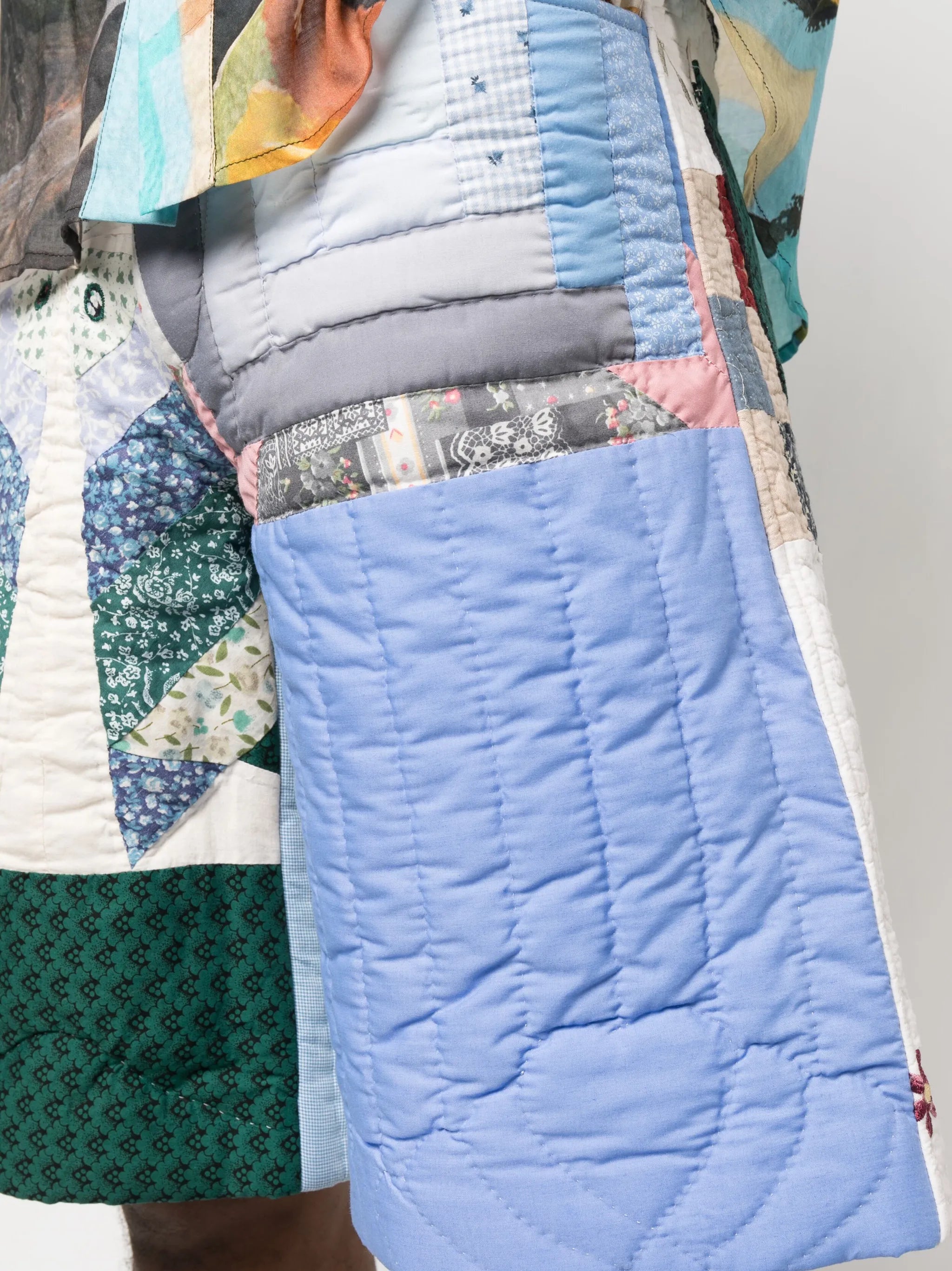 Upcycled Quilted Blanket shorts