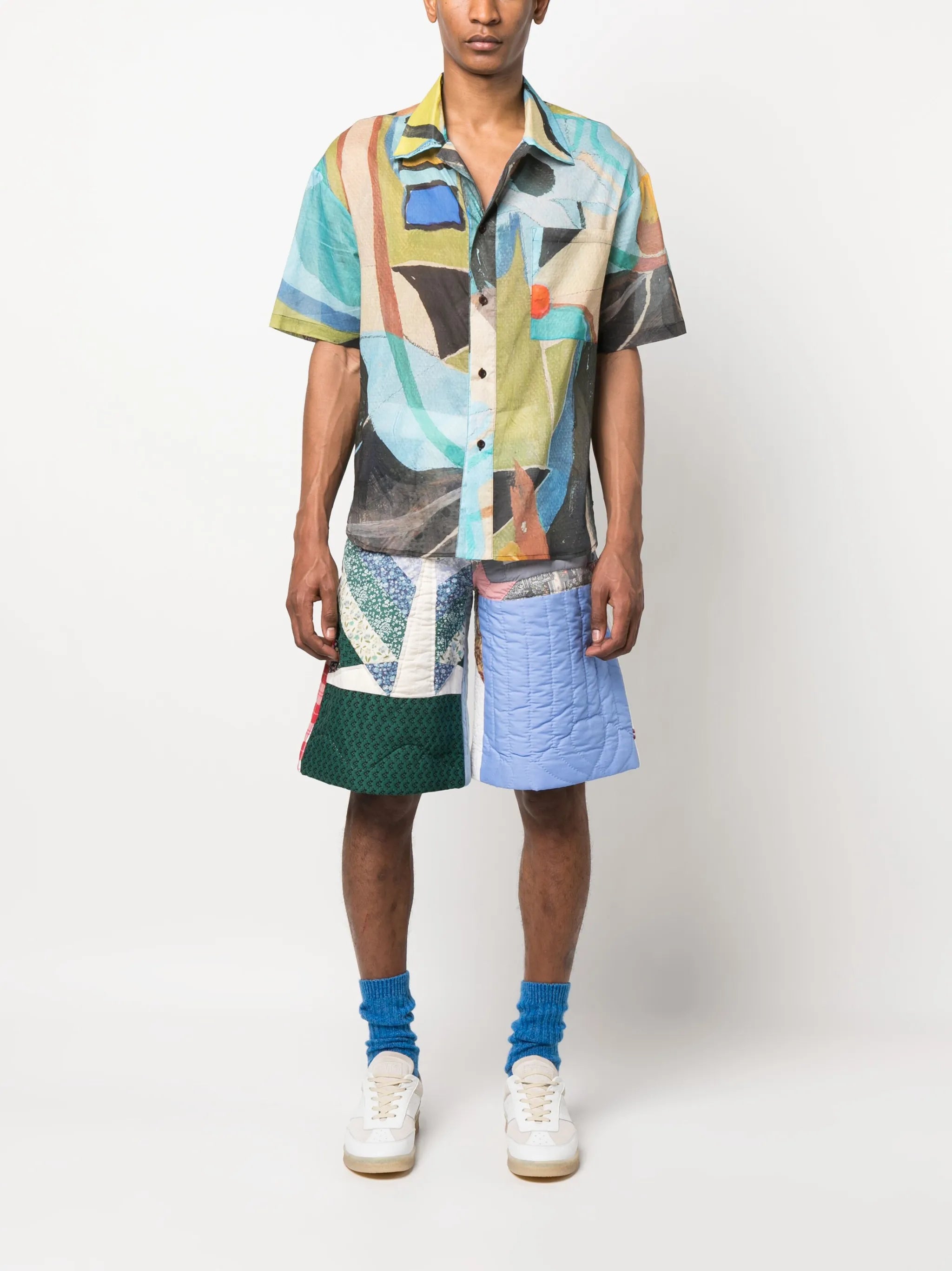 Upcycled Quilted Blanket shorts