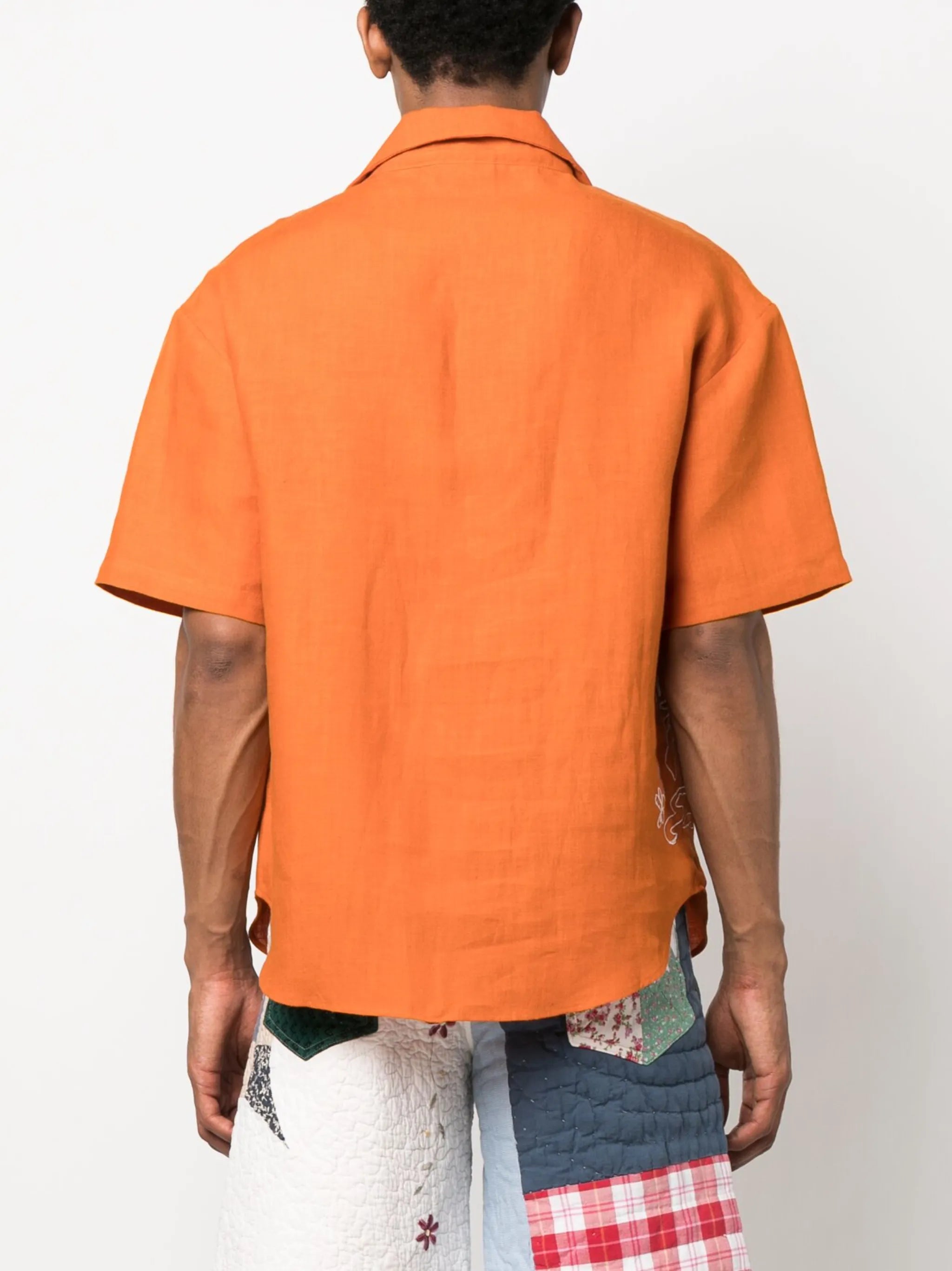 embroidered-design shirt