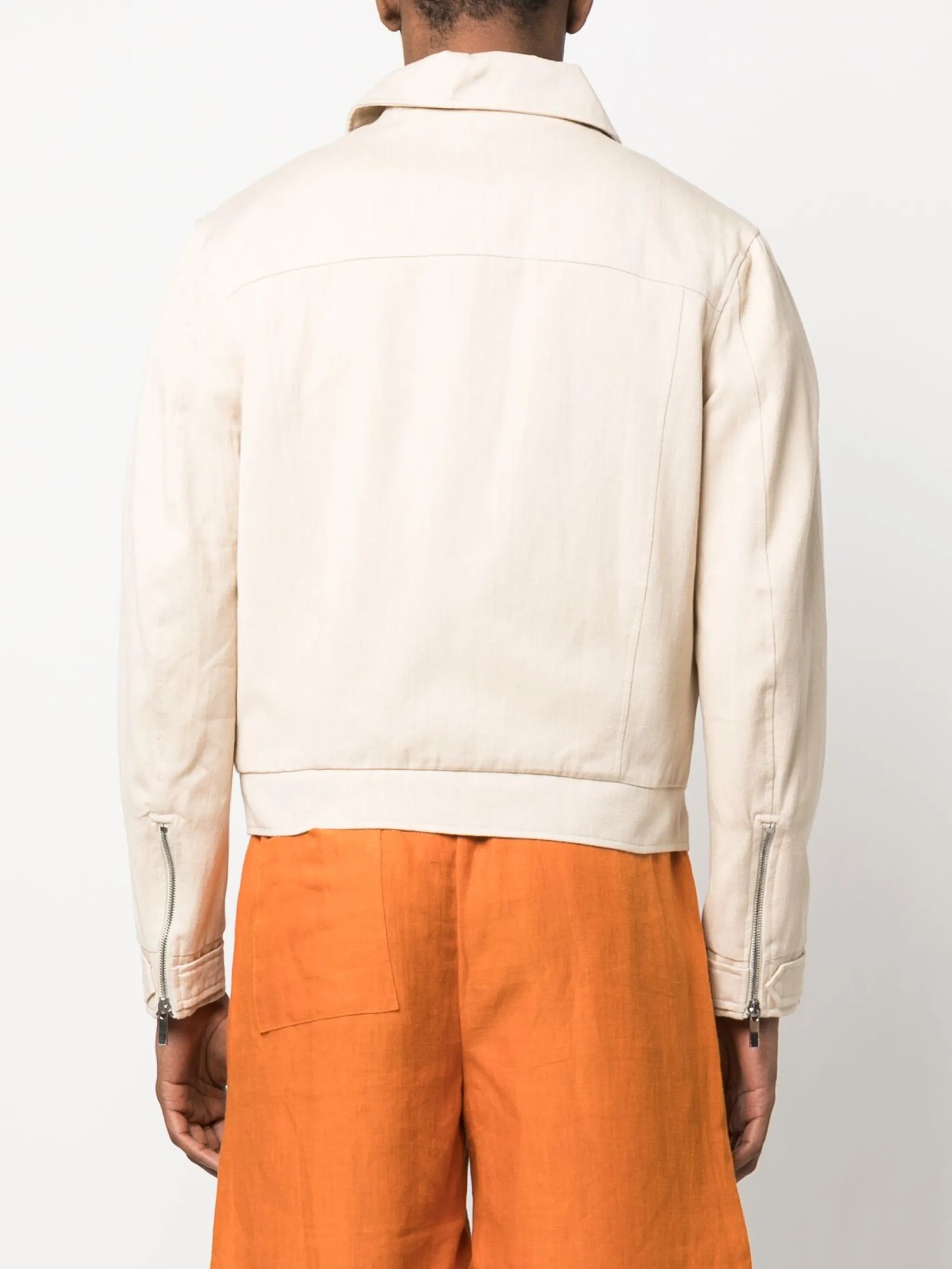 quilted patch-pocket jacket