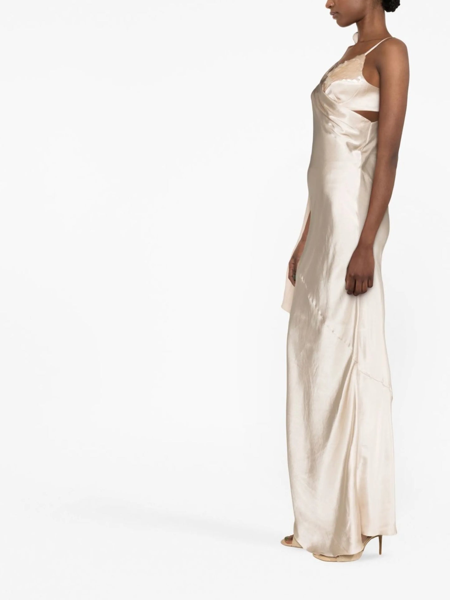 sequin-embellished long dress