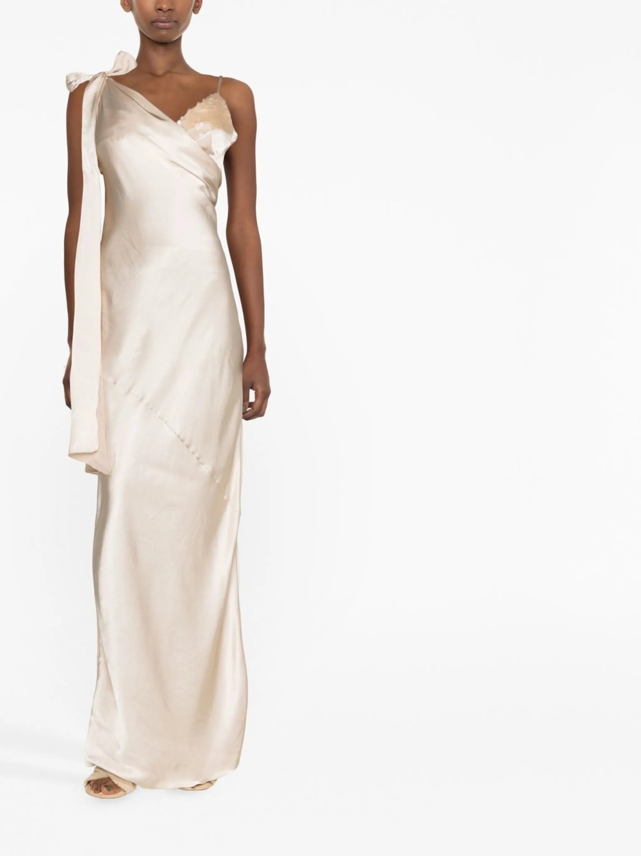 sequin-embellished long dress