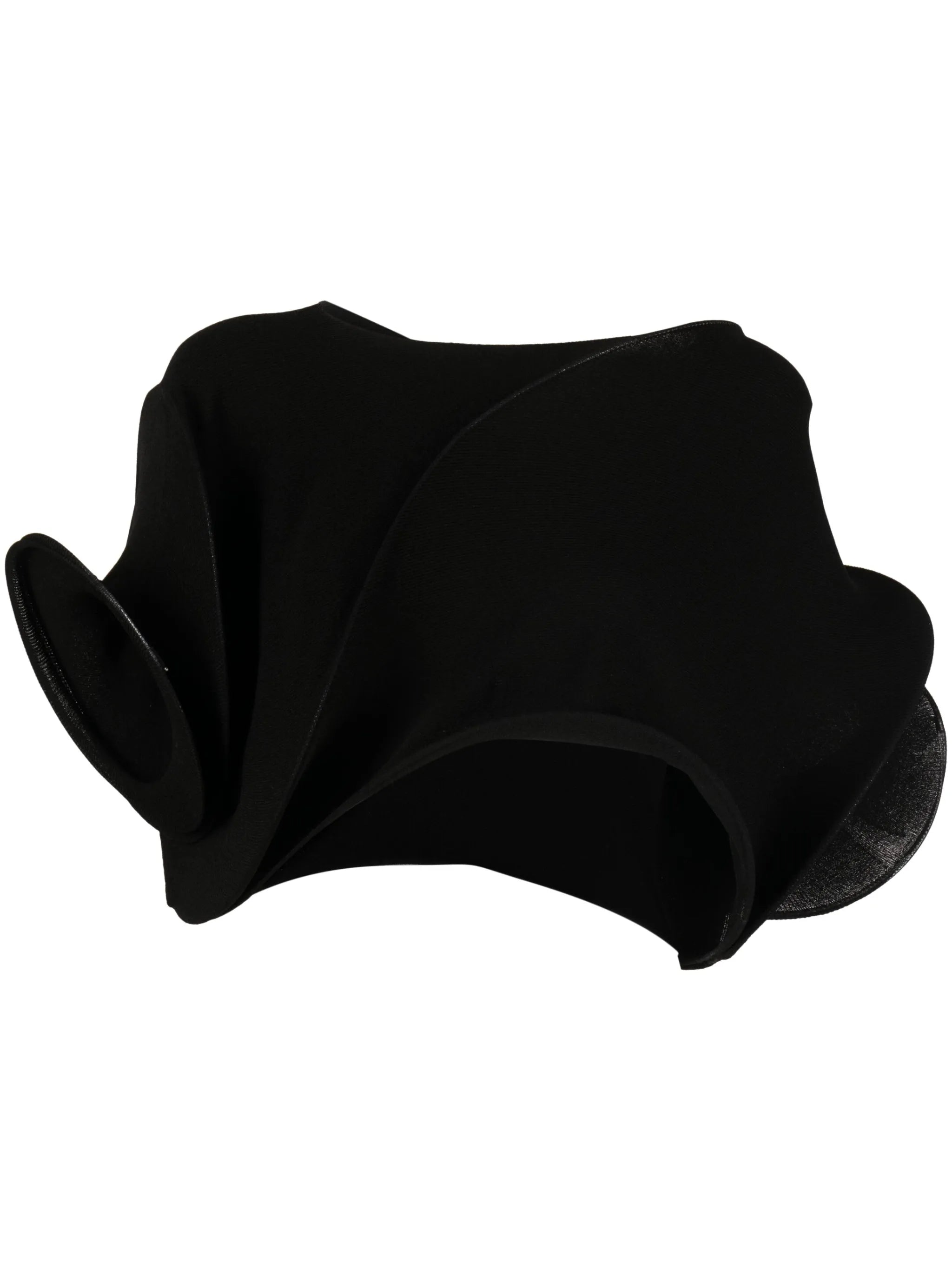 spiral asymmetrical cropped top