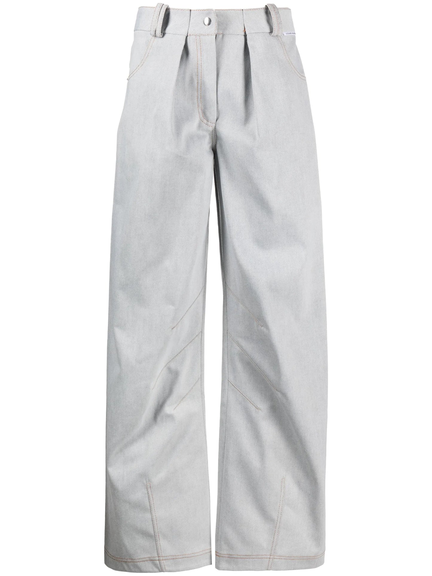 mid-rise wide-leg jeans