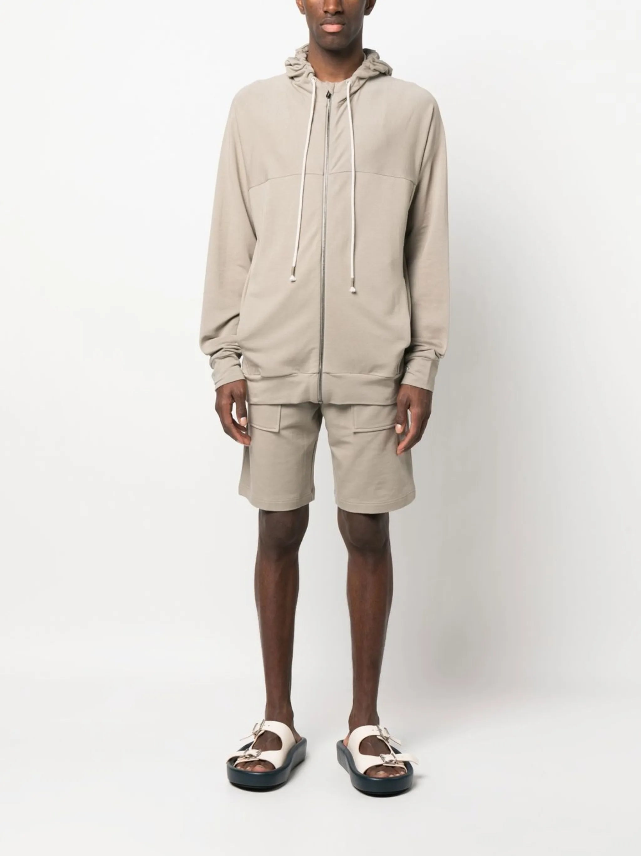 fine knit hooded cardigan