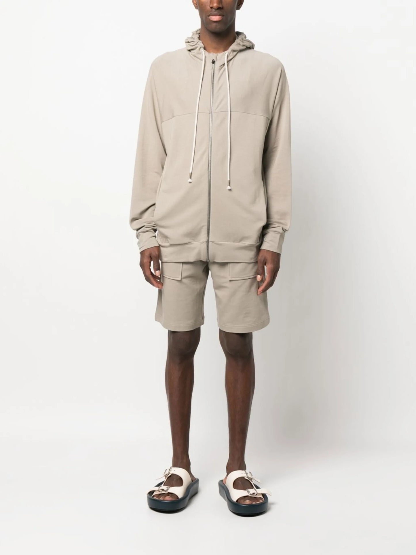 fine knit hooded cardigan