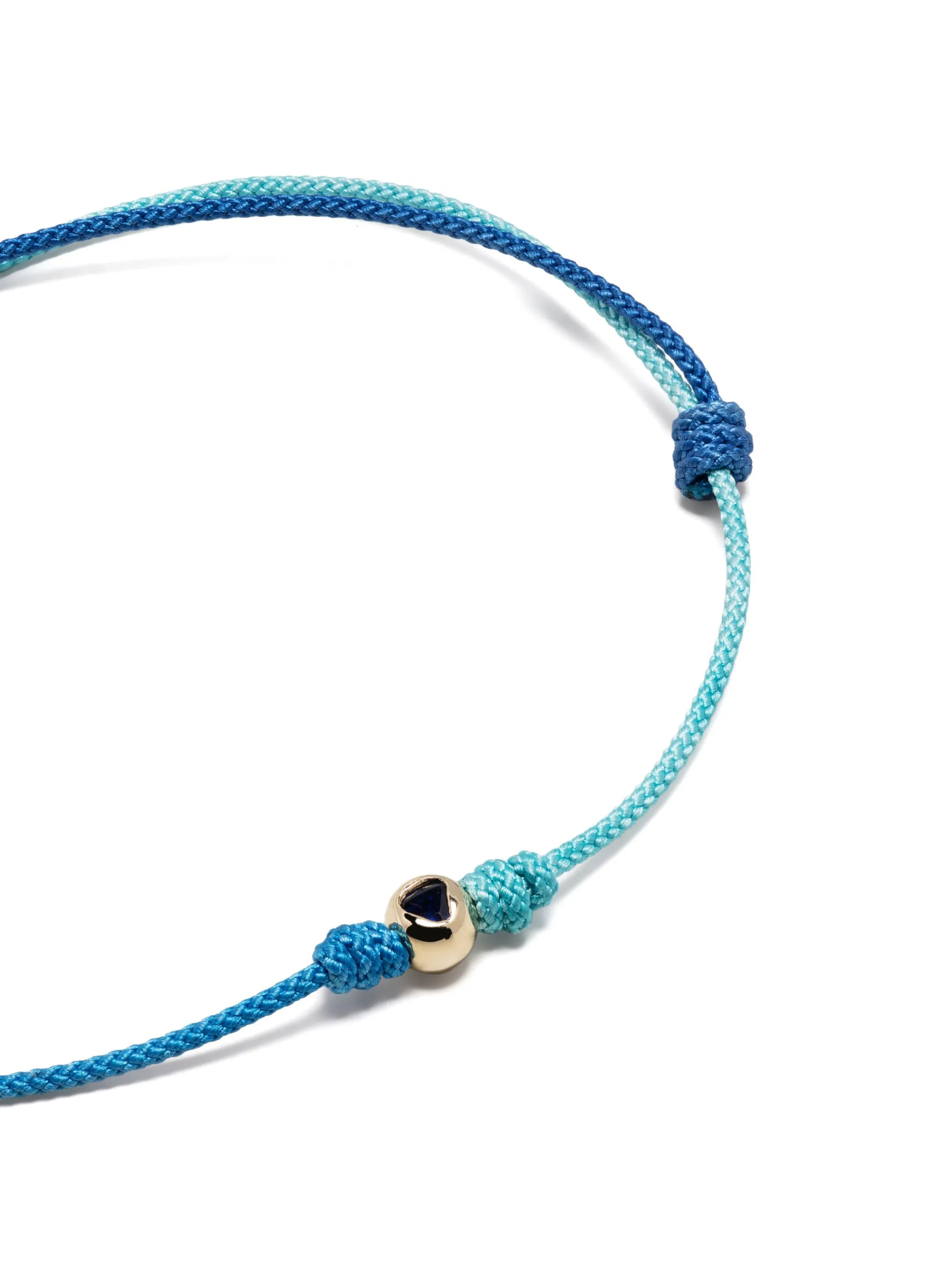 14kt yellow gold Medium Ball sapphire bracelet