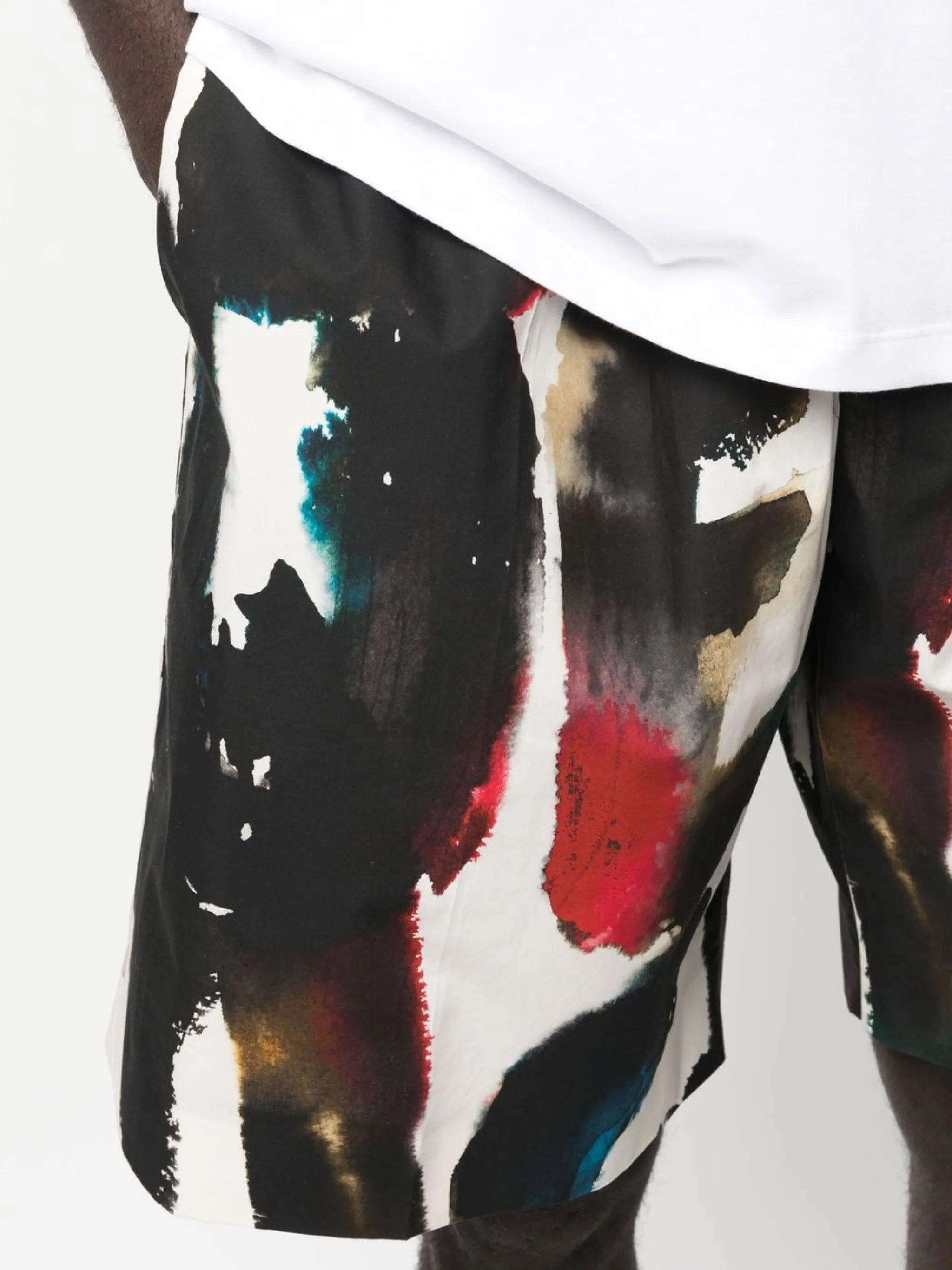 logo-print straight-leg shorts