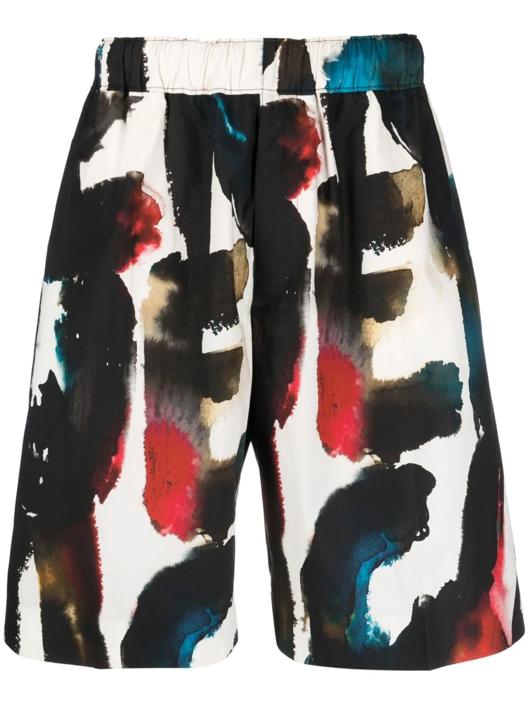 logo-print straight-leg shorts