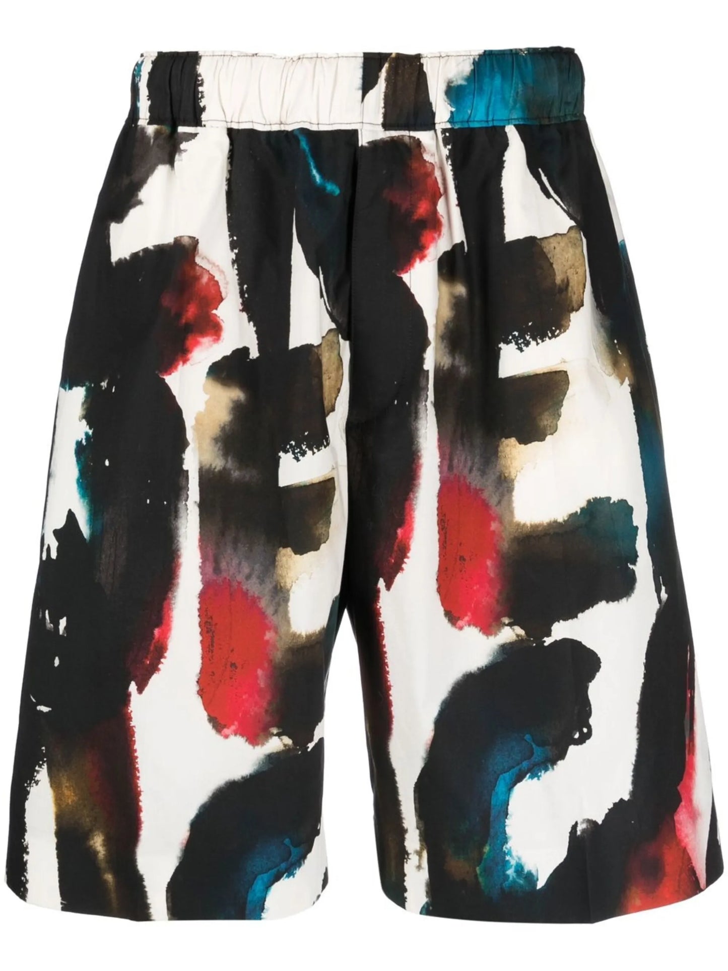 logo-print straight-leg shorts