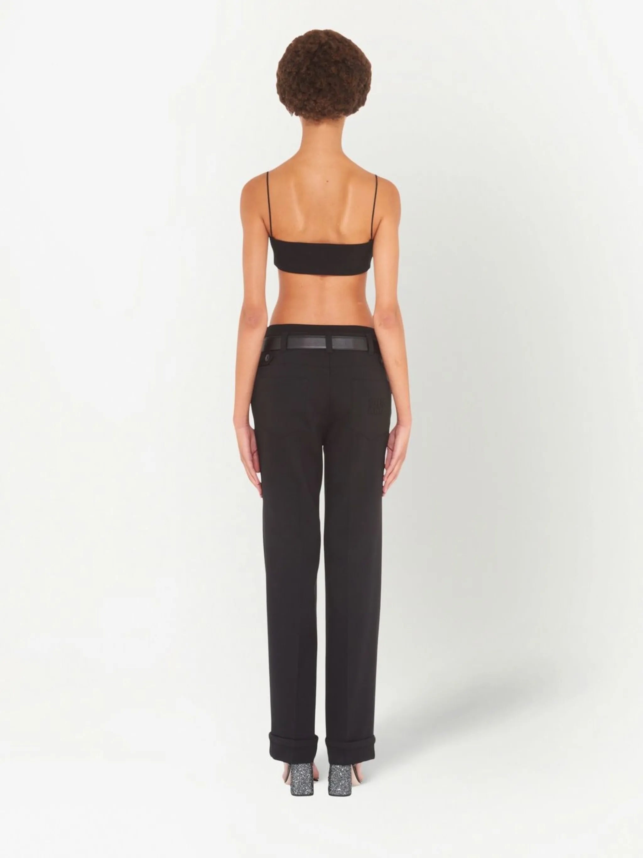 logo-patch crop top