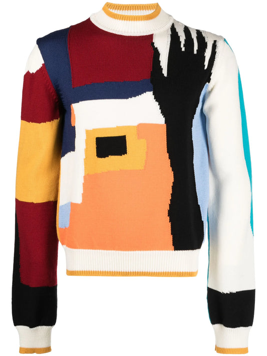 Community Intarsia-Knitted Jumper