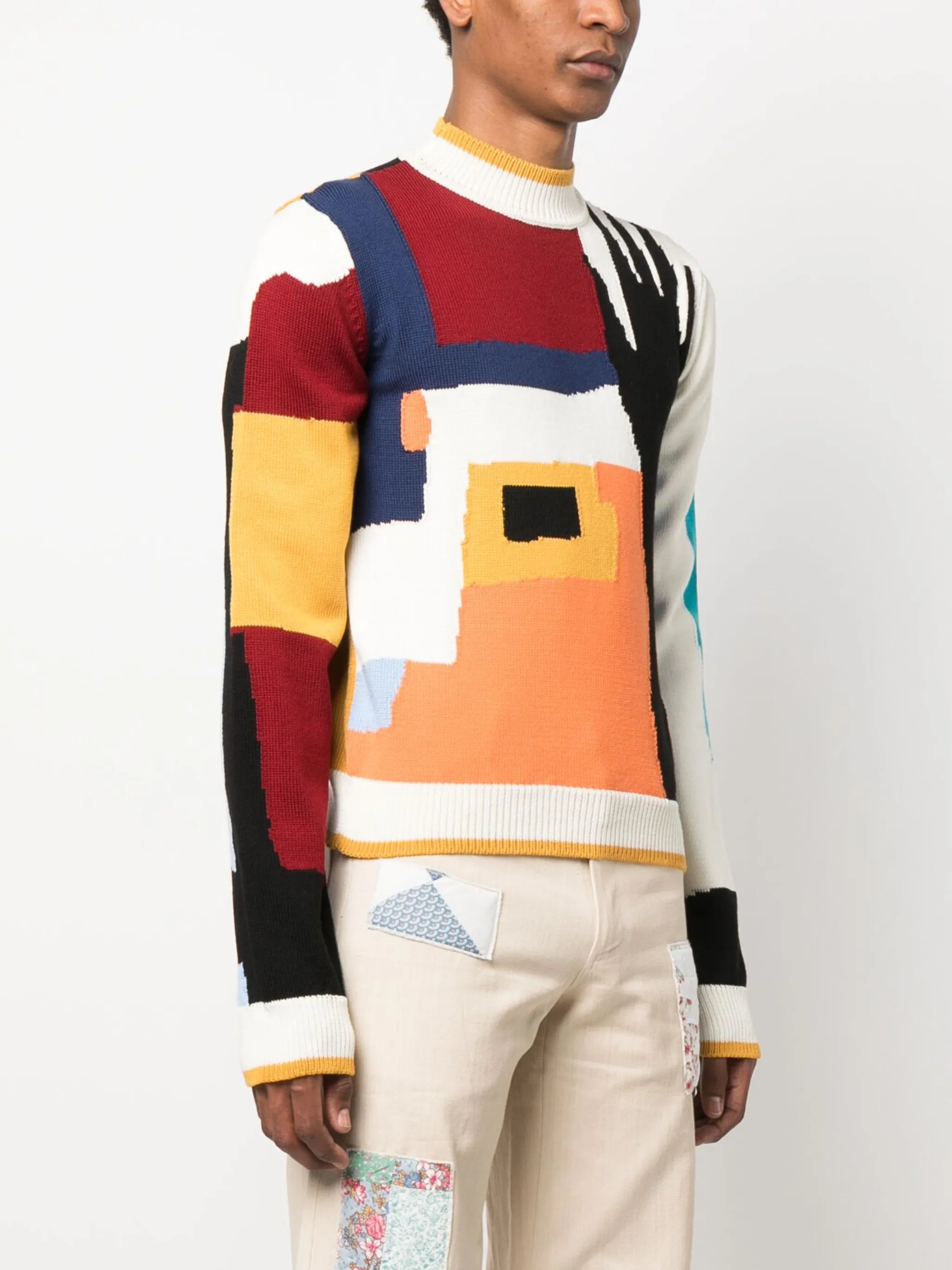 Community Intarsia-Knitted Jumper