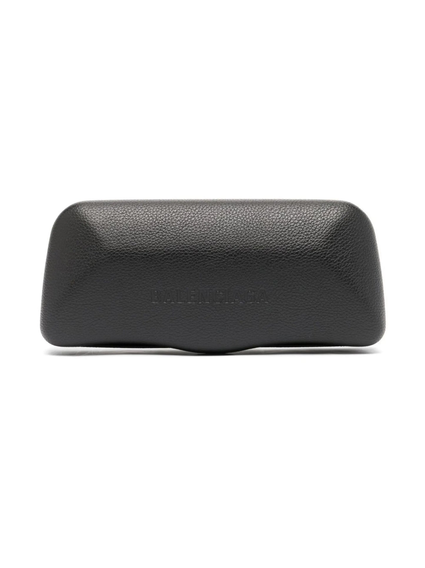logo-lettering square-frame sunglasses