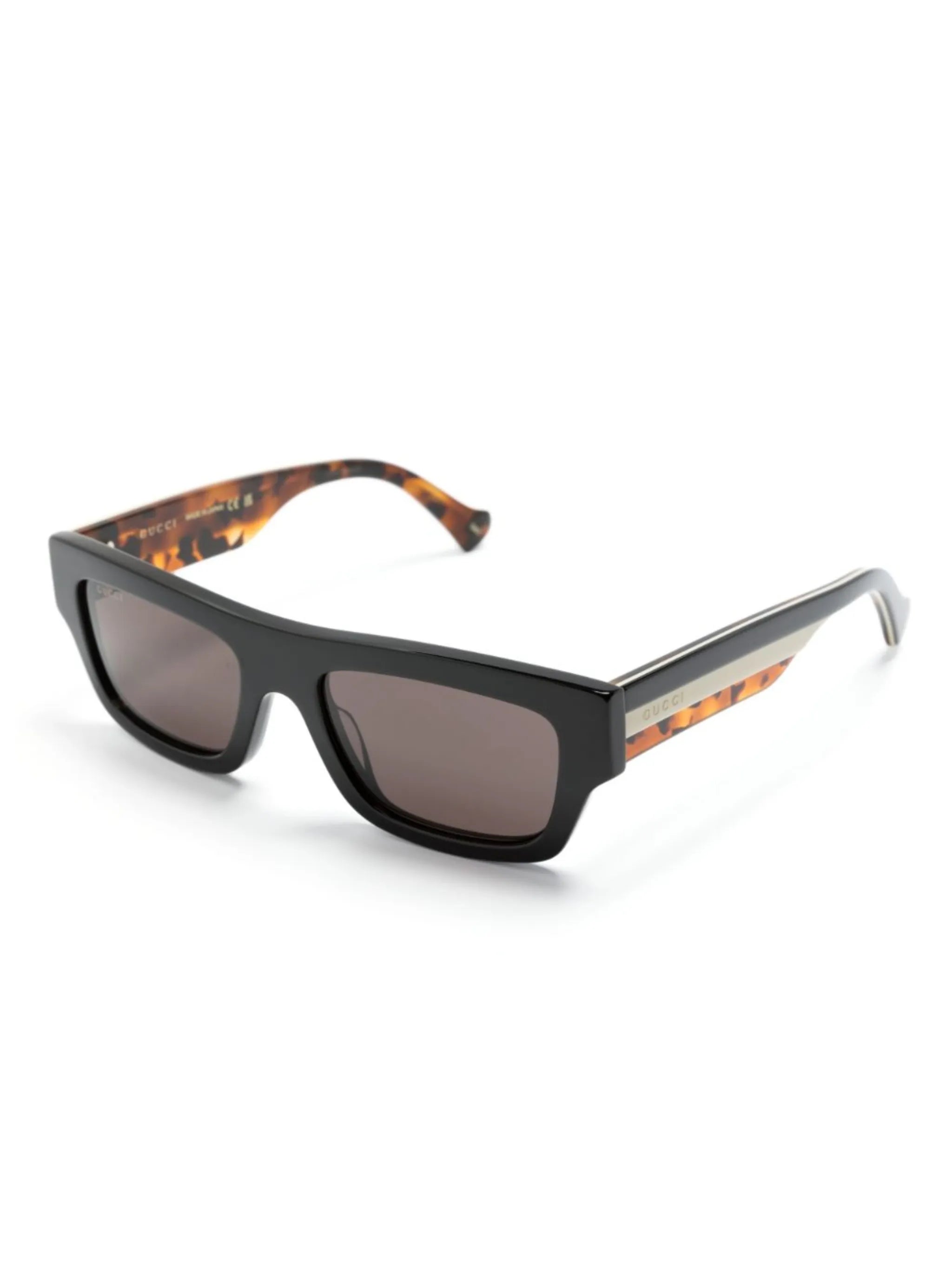 square-frame tinted sunglasses