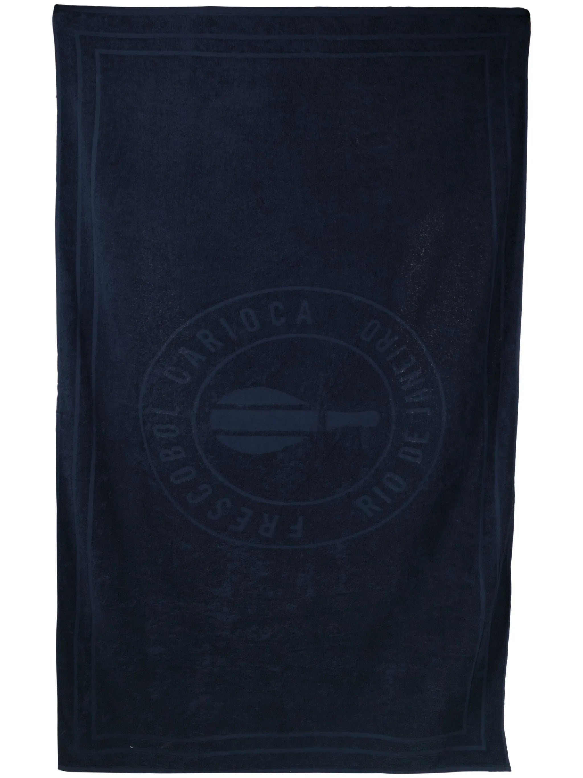 logo-print beach towel