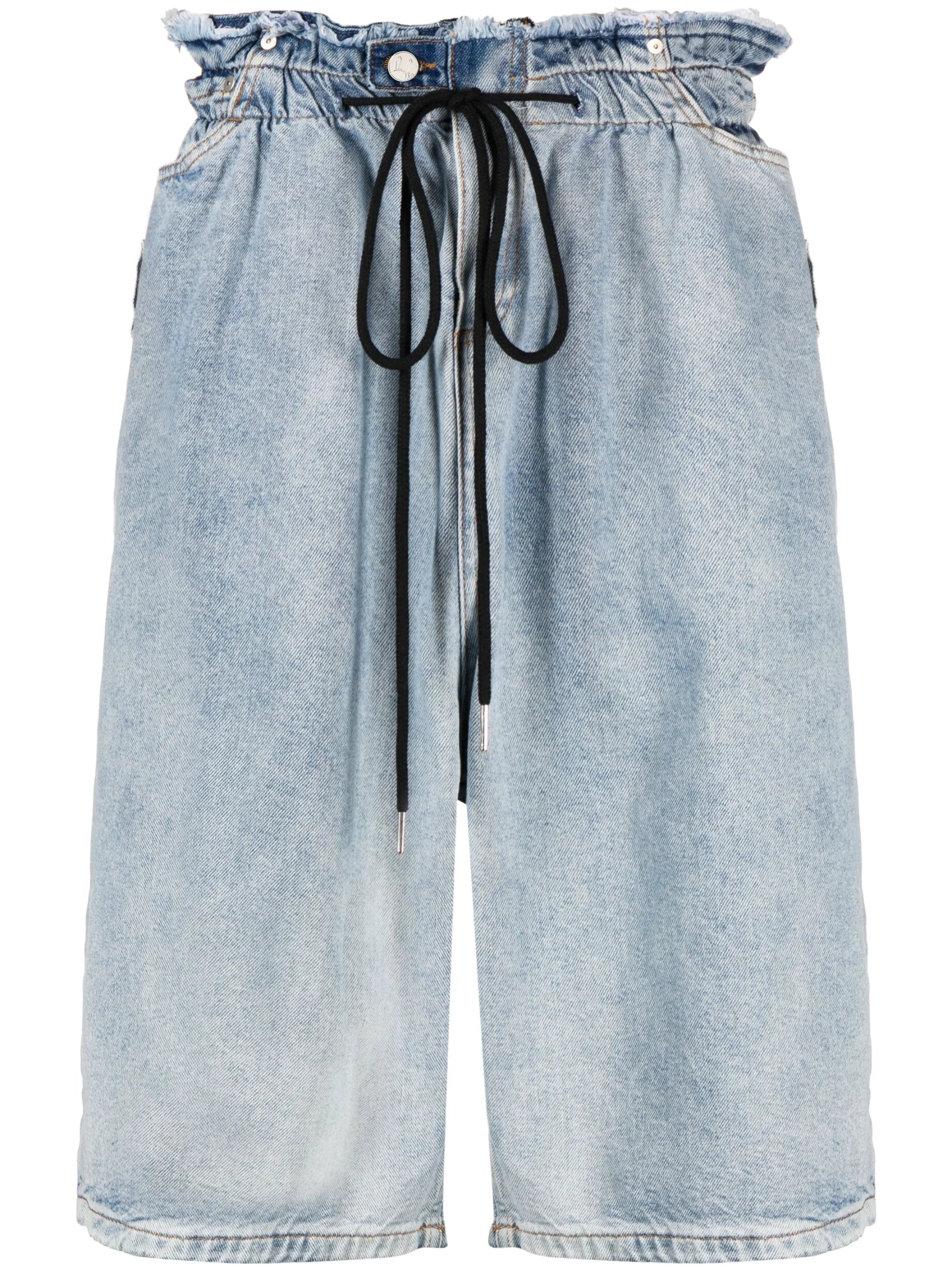 Belt Off denim shorts