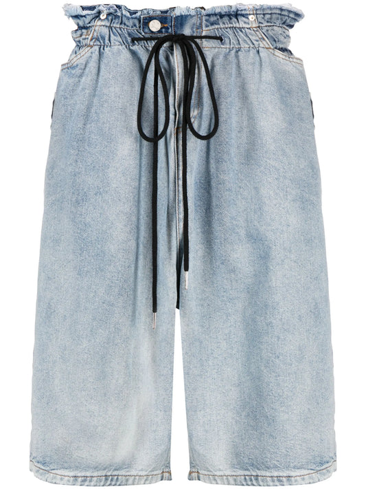Belt Off denim shorts