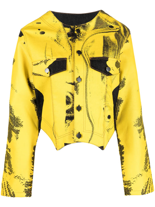 Chariot Biker printed cotton jacket