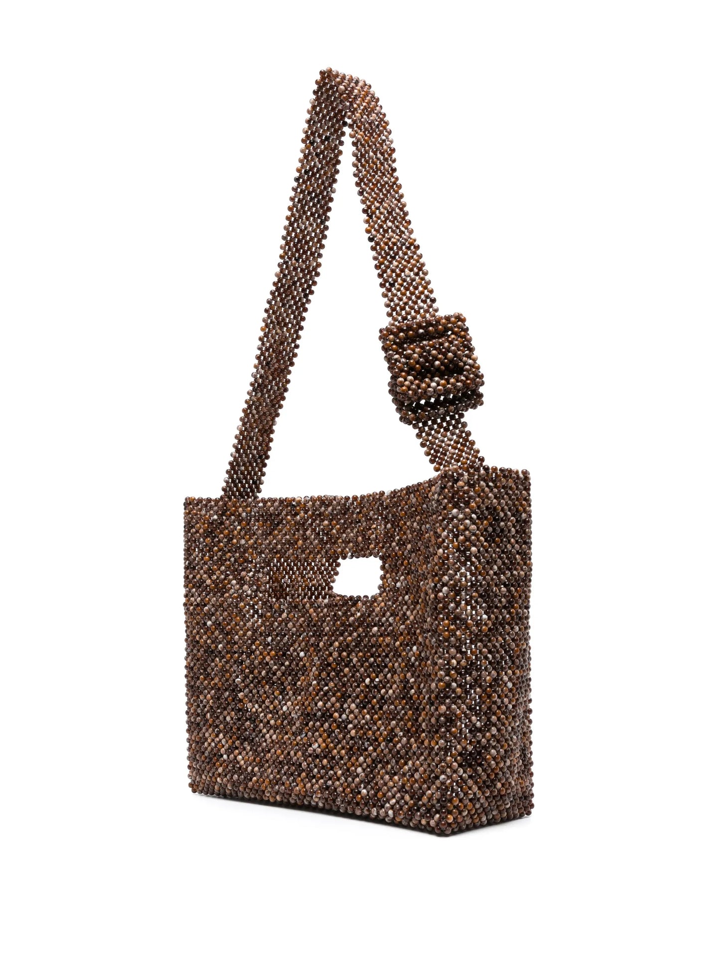 Eff beaded tote bag