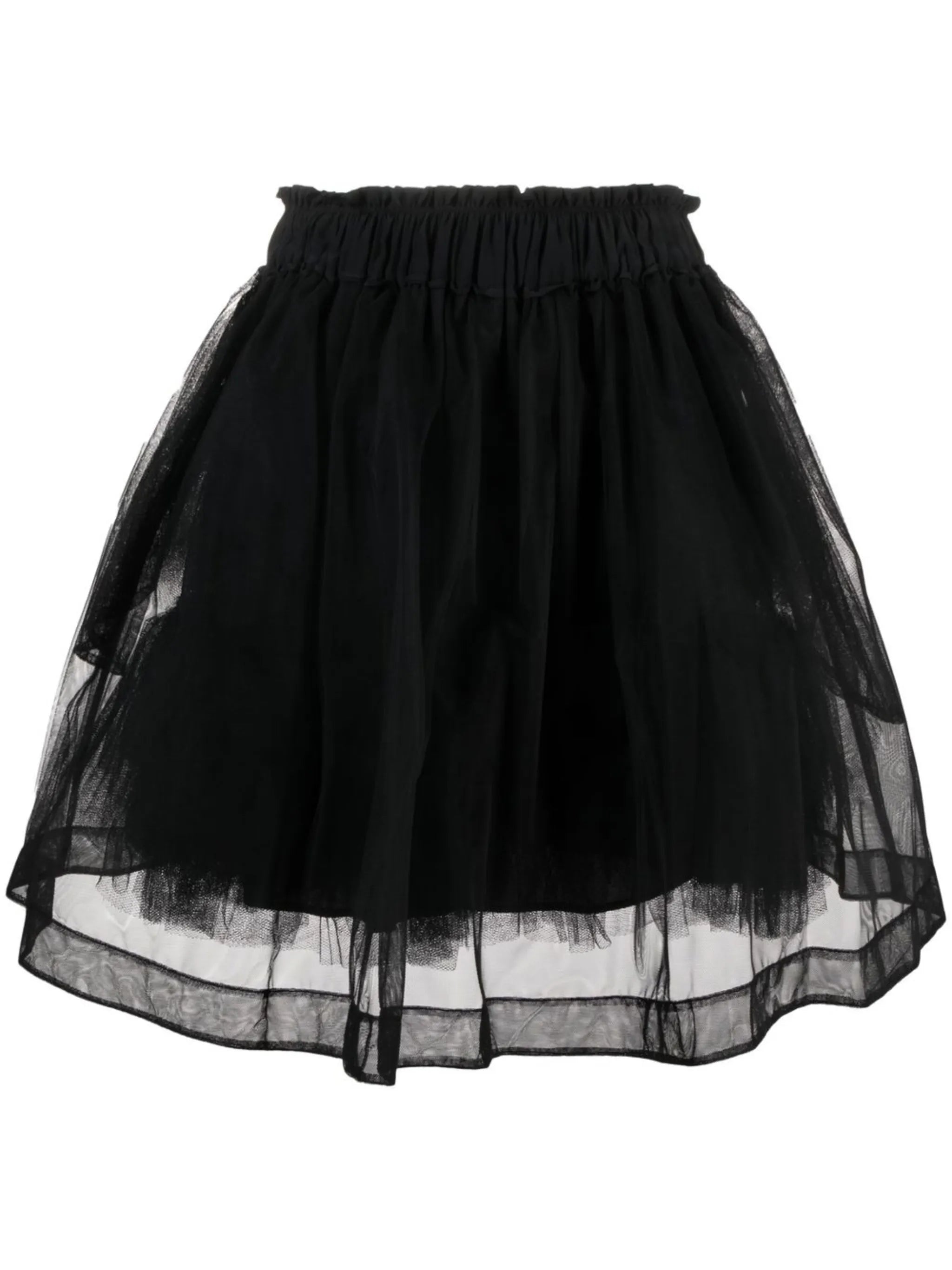 Black High Waisted A-line Skirt