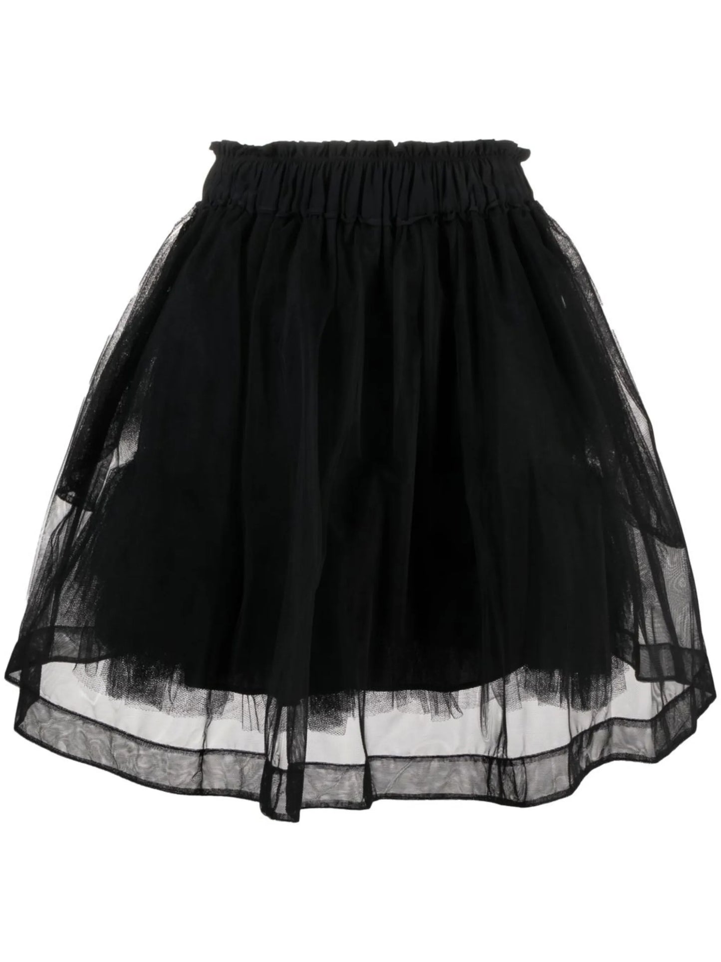Black High Waisted A-line Skirt