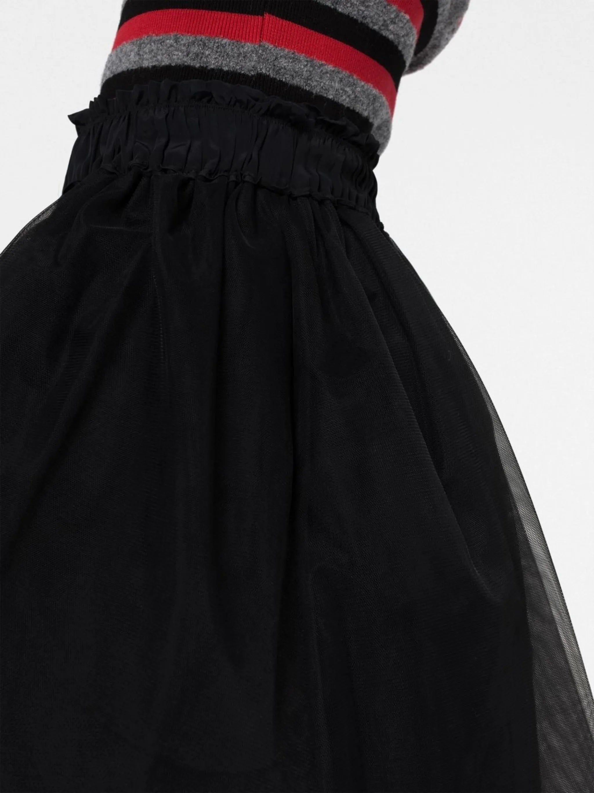 Black High Waisted A-line Skirt