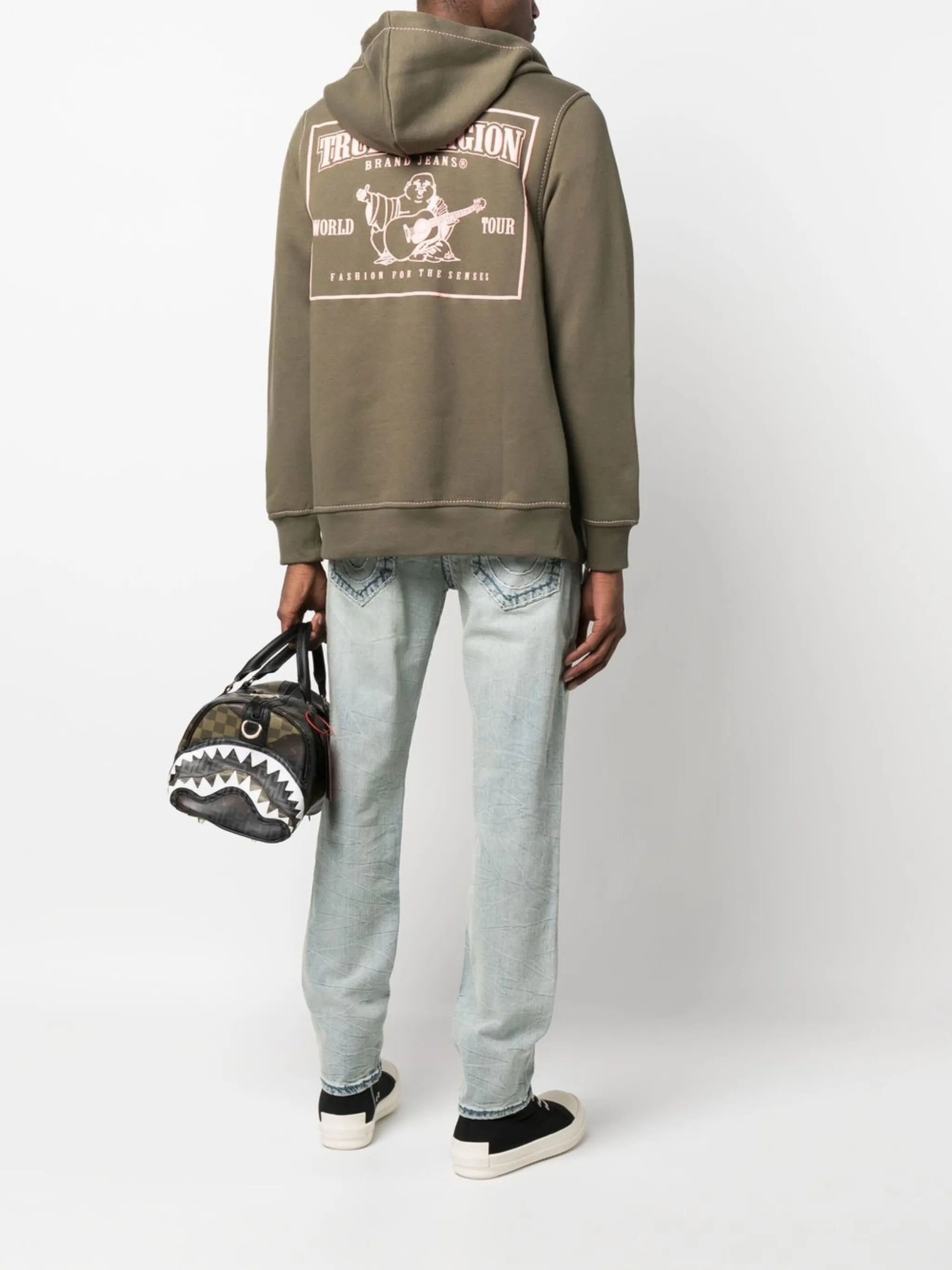 Big T zip-up hoodie