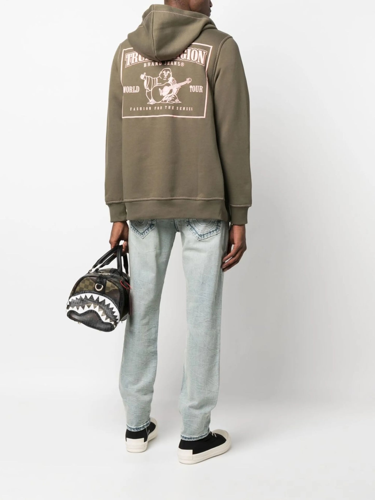 Big T zip-up hoodie