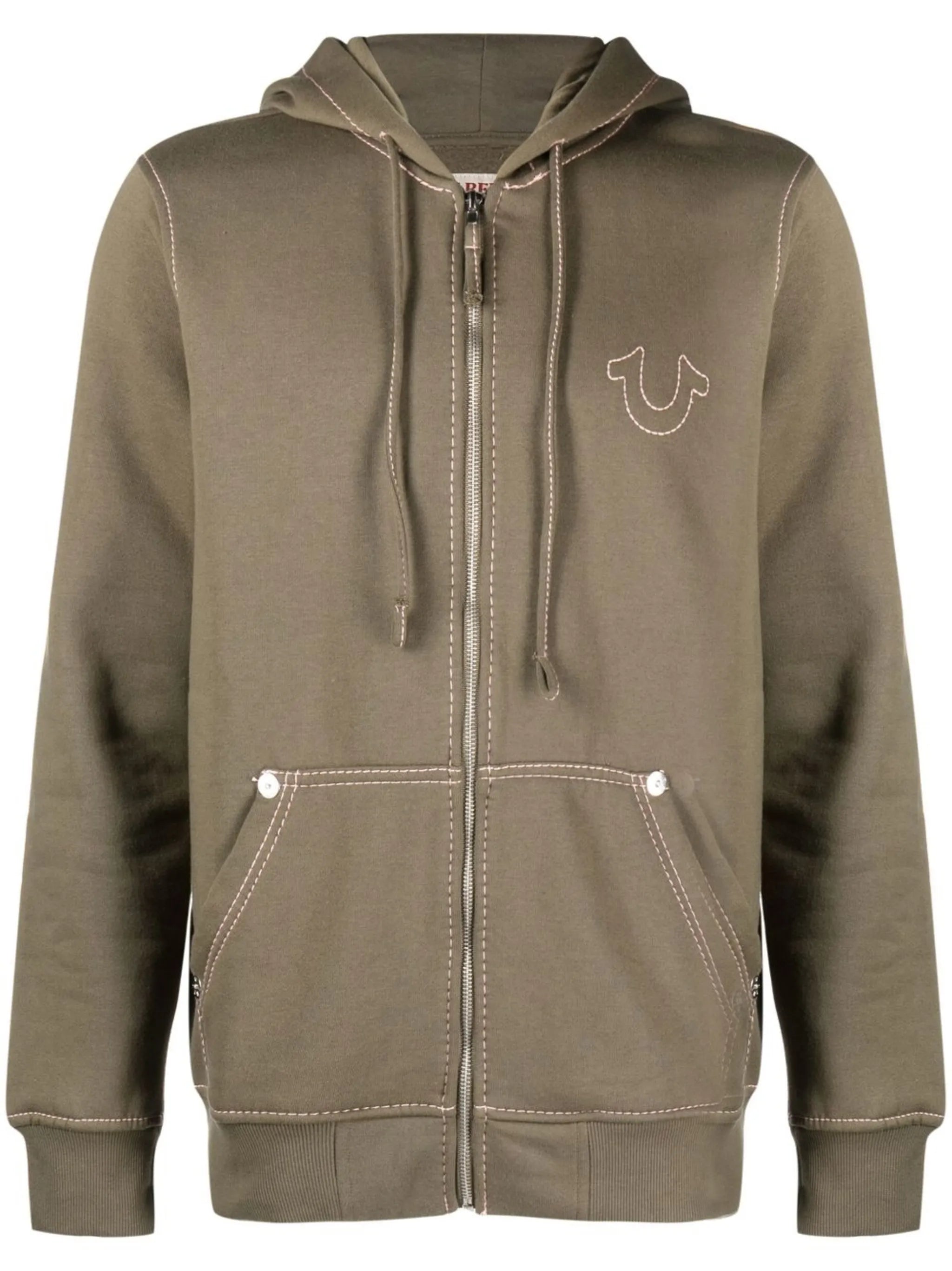 Big T zip-up hoodie
