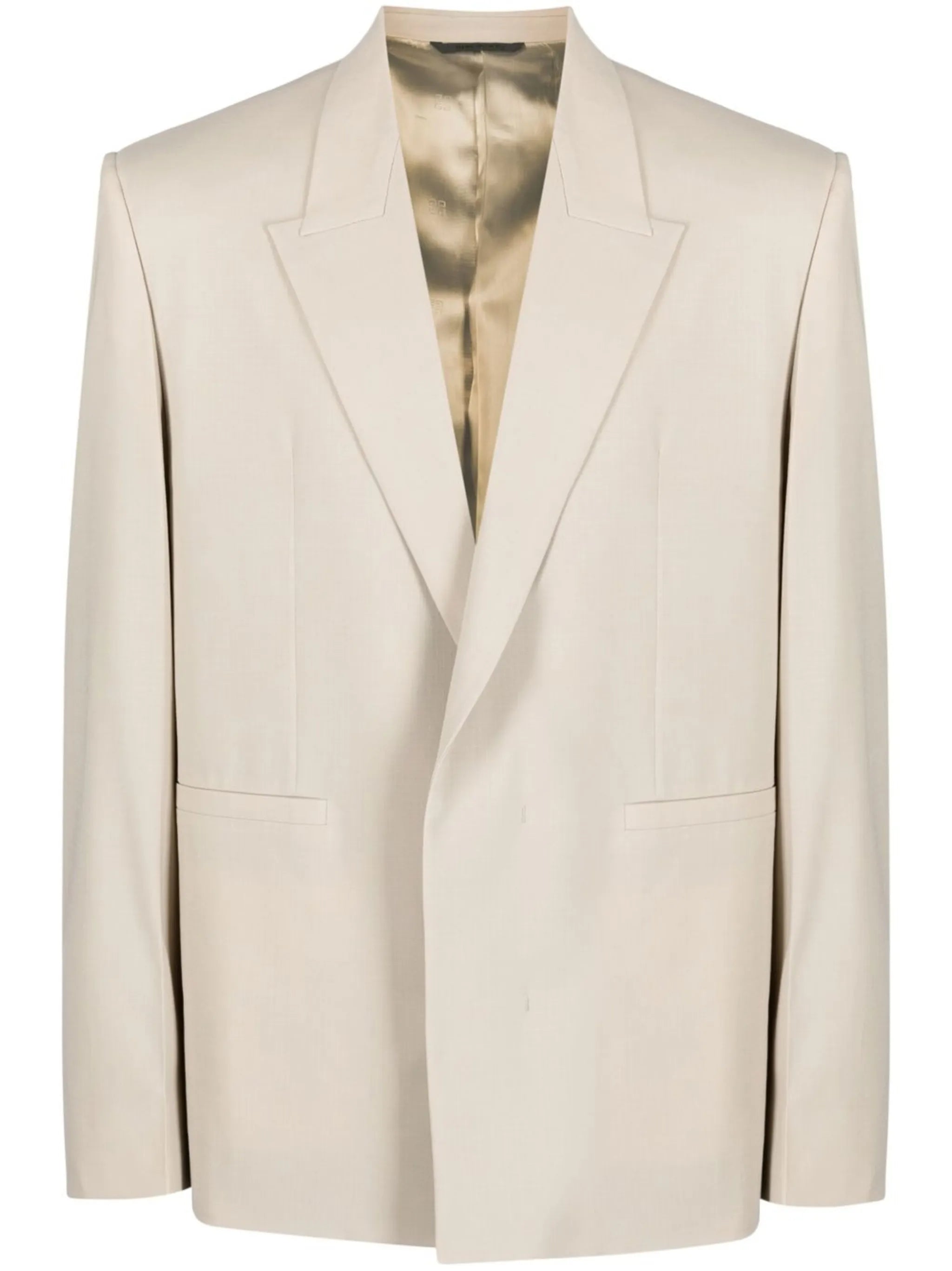 overlap lapel oversized jacket