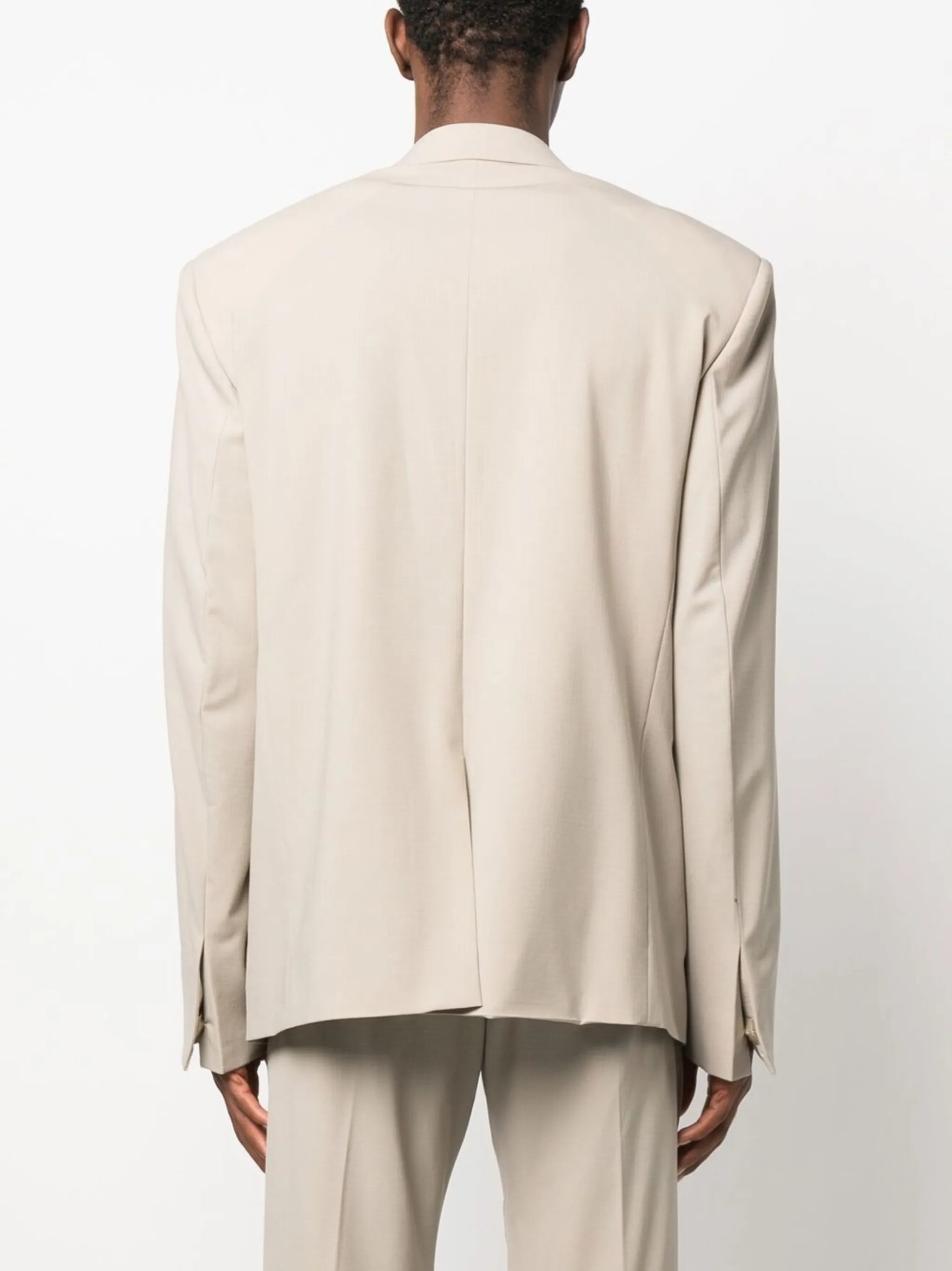 overlap lapel oversized jacket