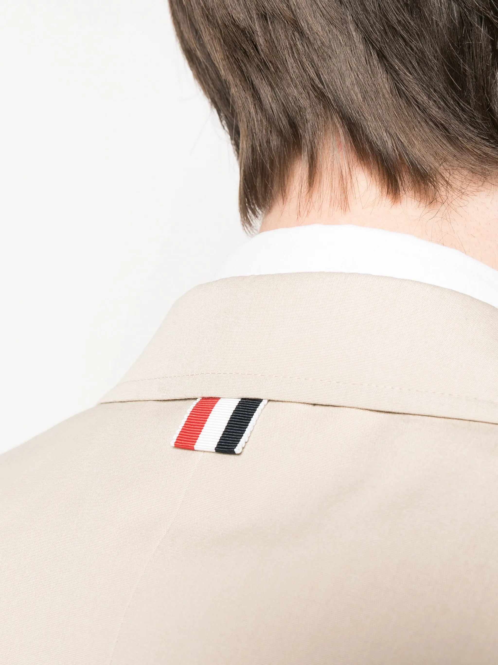 flap-pockets single-breasted jacket