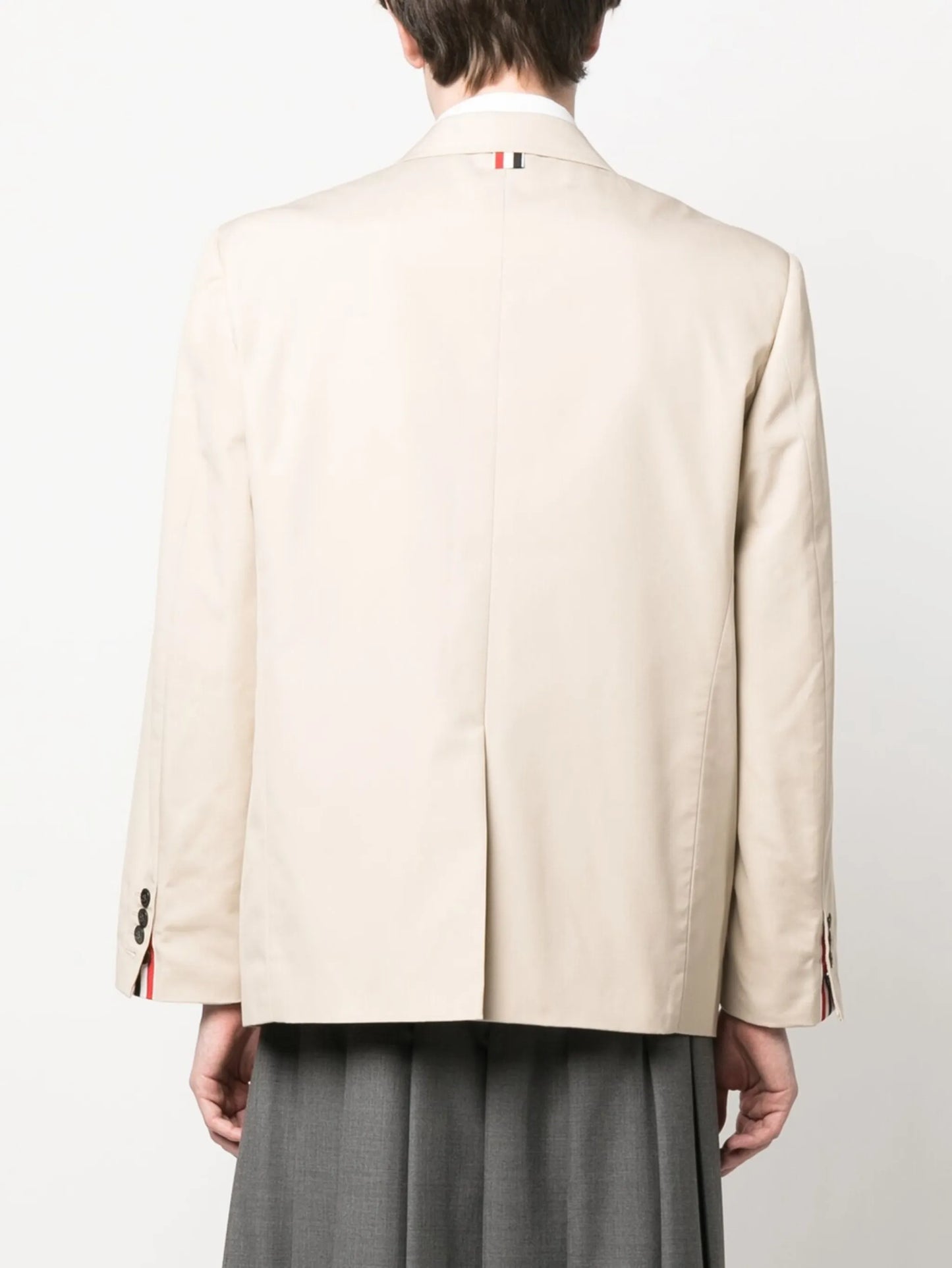flap-pockets single-breasted jacket