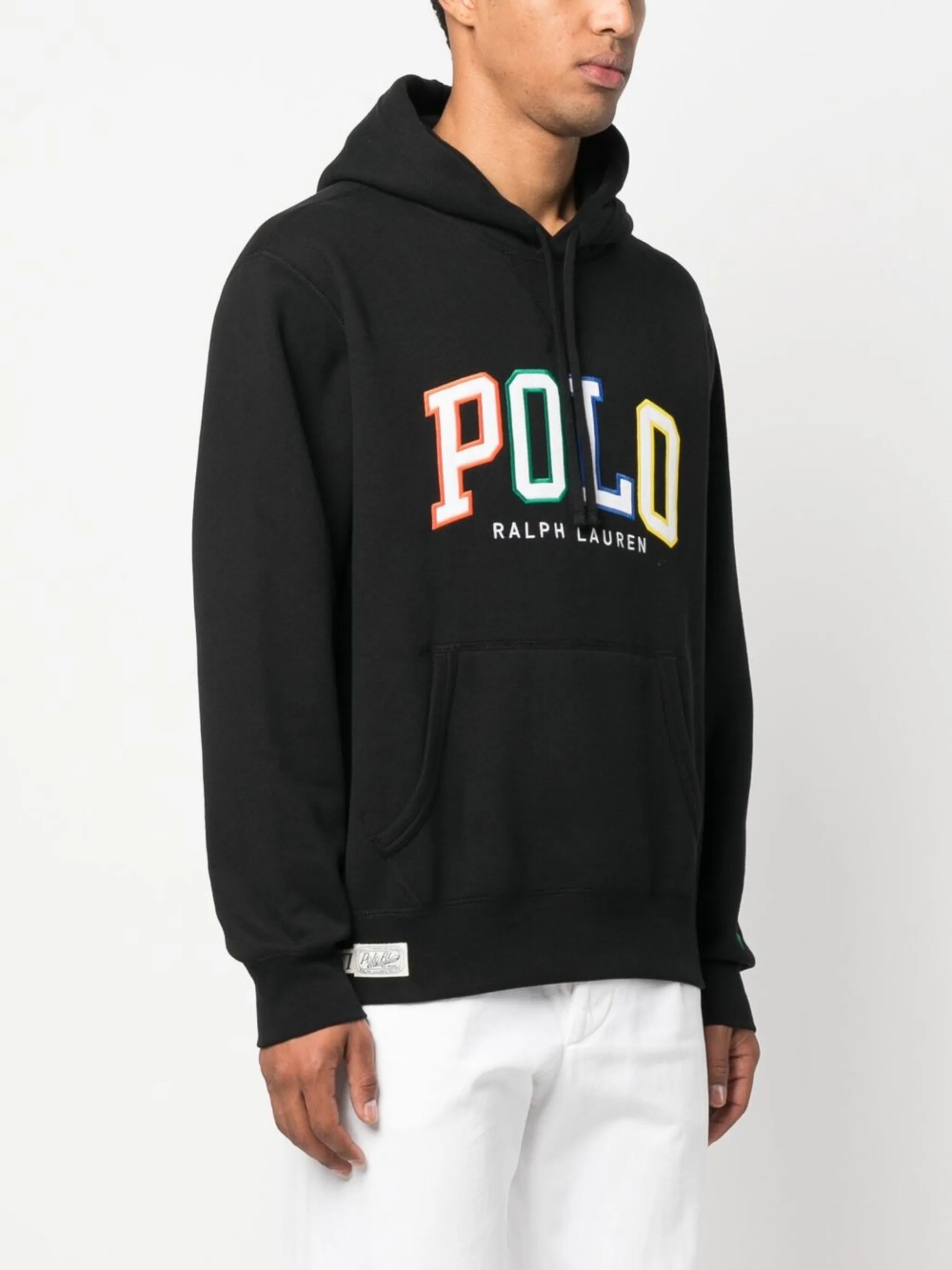 appliqué logo hoodie