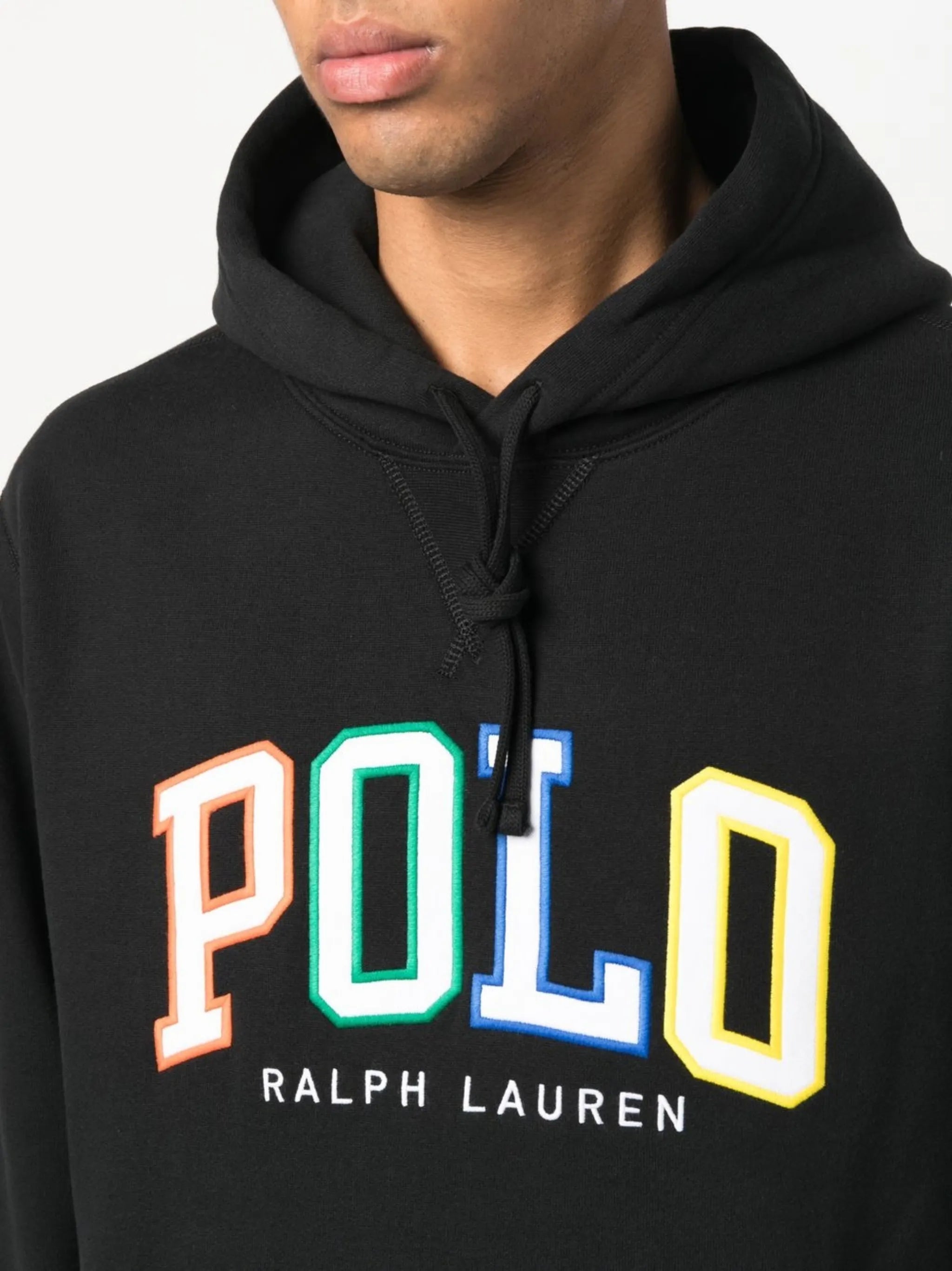 appliqué logo hoodie