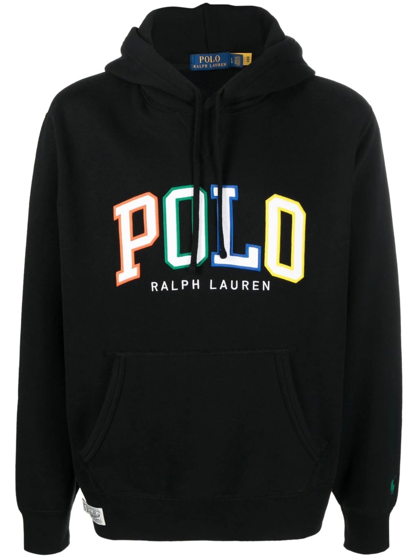 appliqué logo hoodie