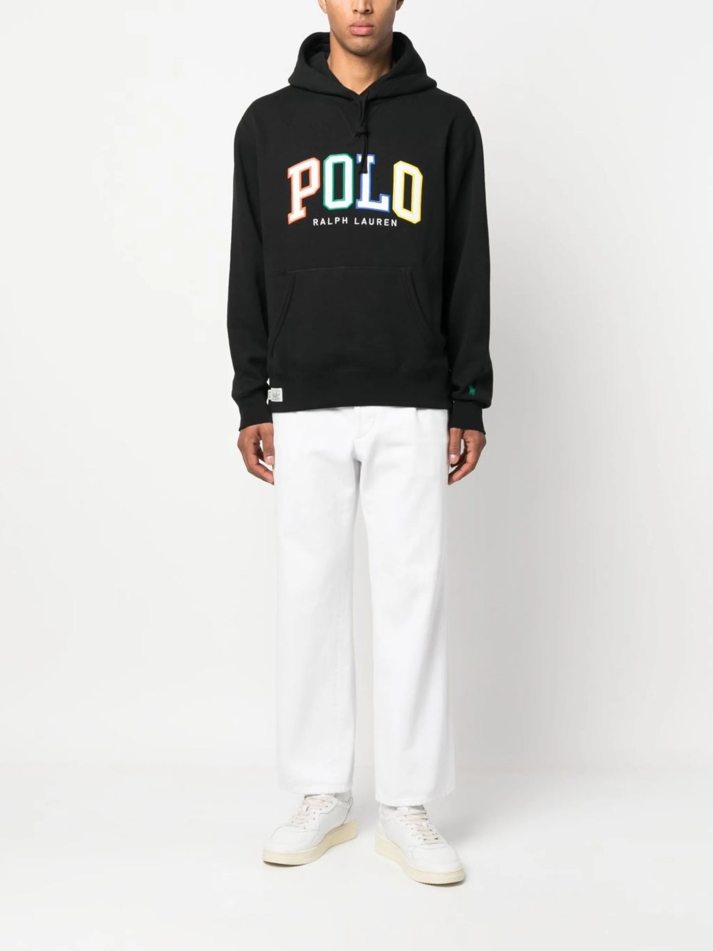 appliqué logo hoodie