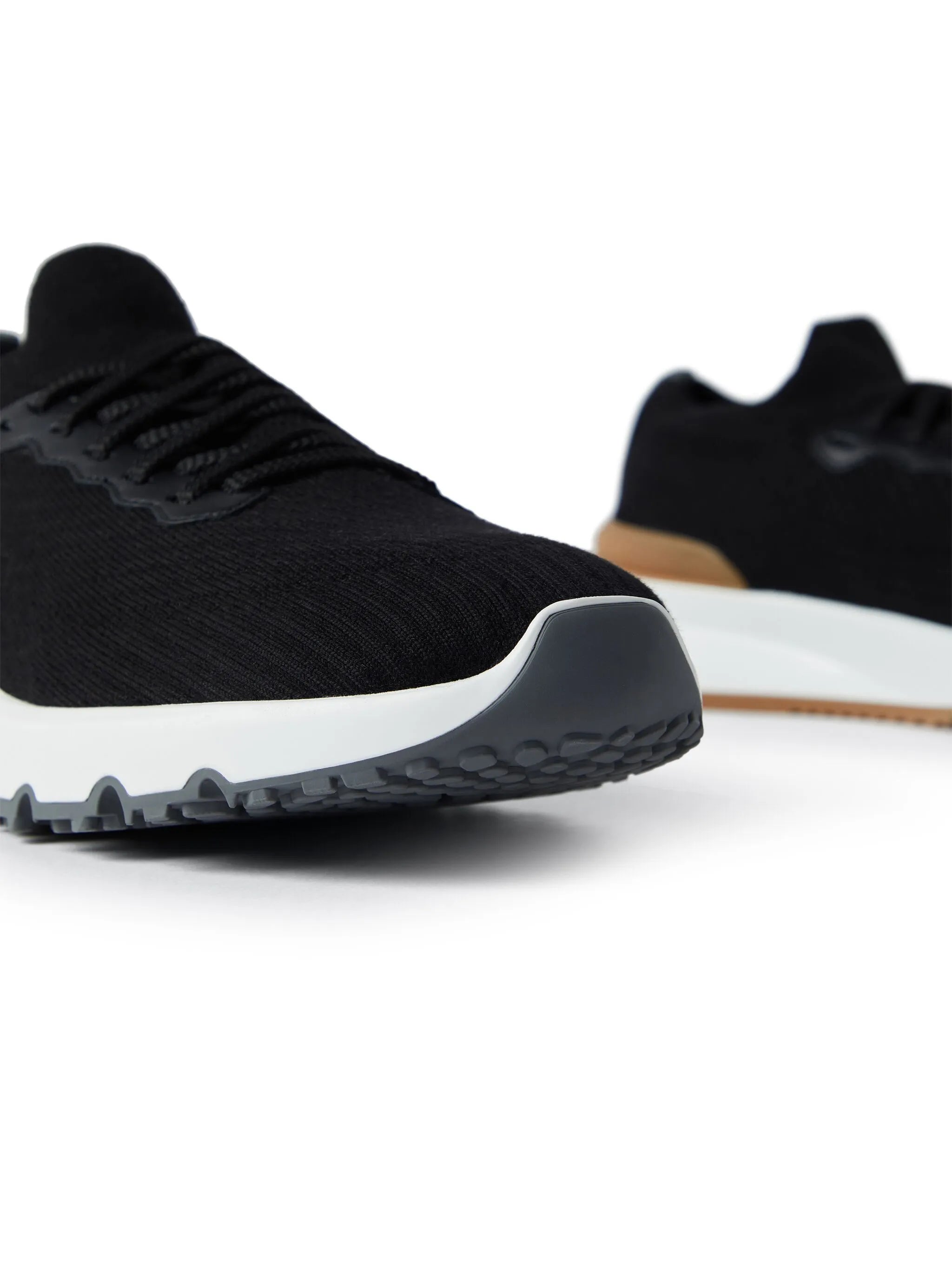 low-top knitted sneakers