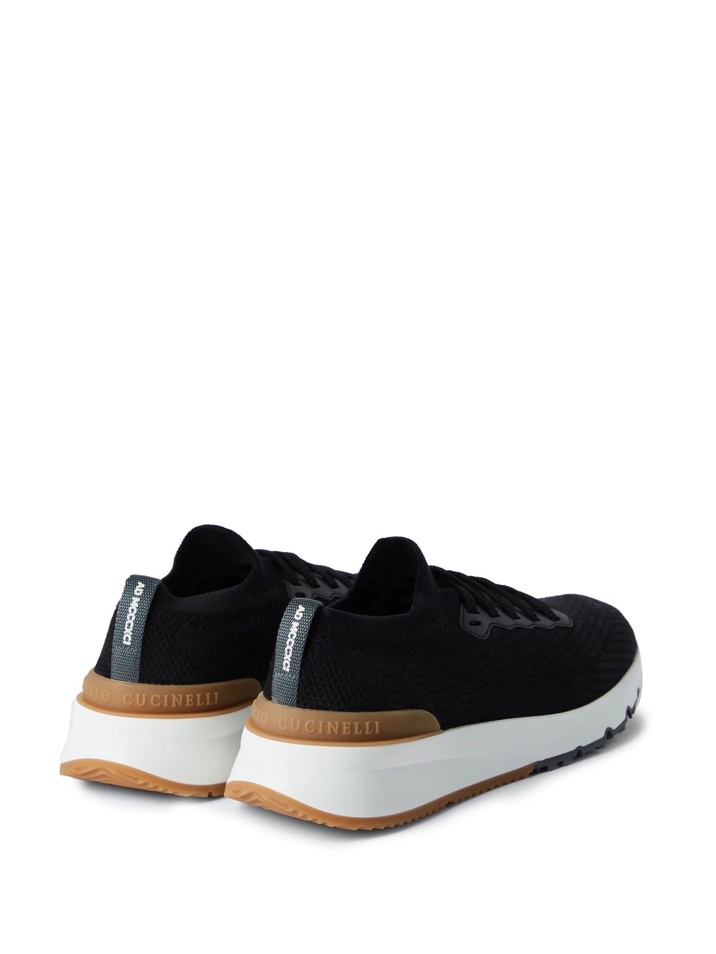 low-top knitted sneakers