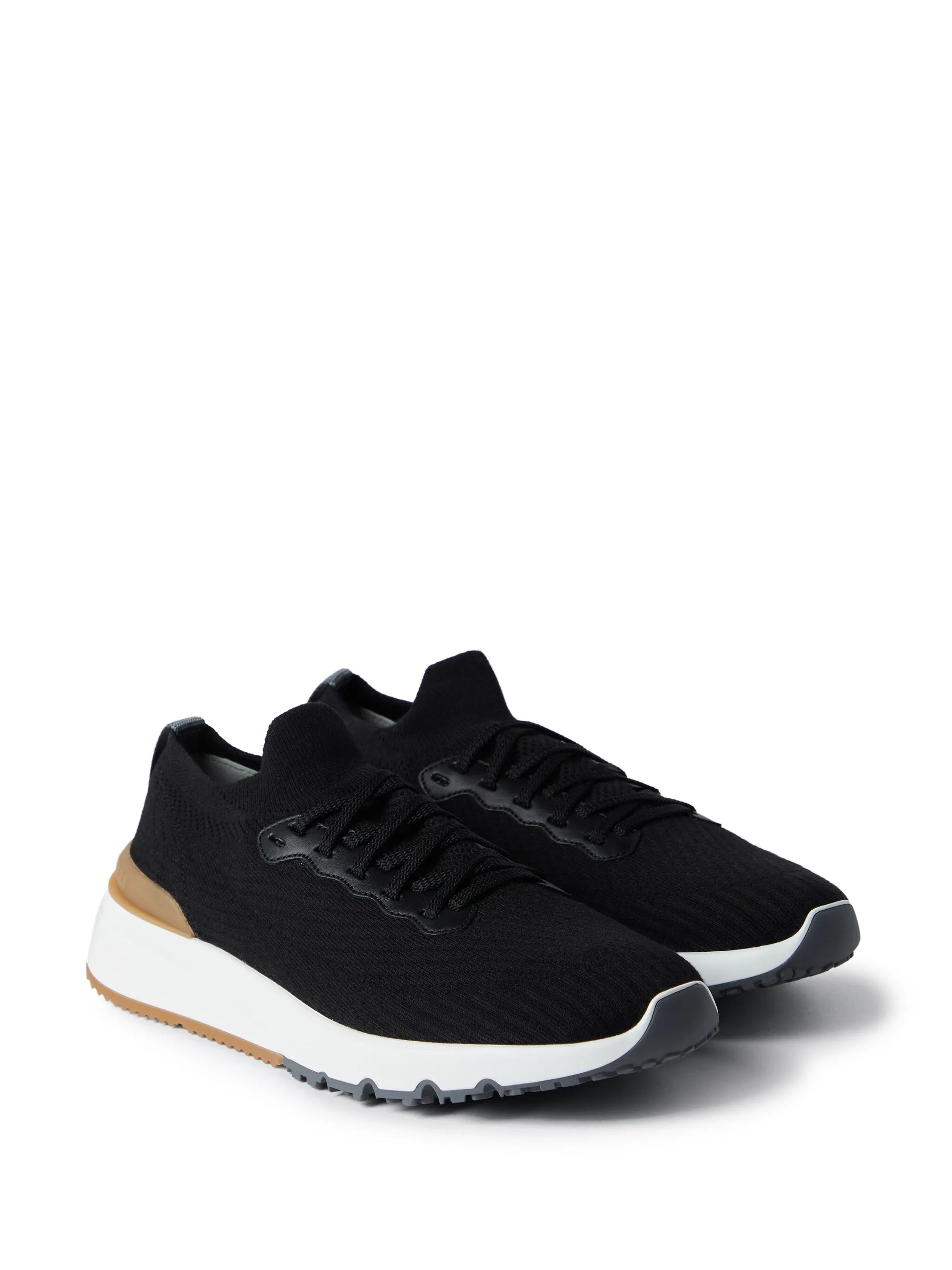low-top knitted sneakers