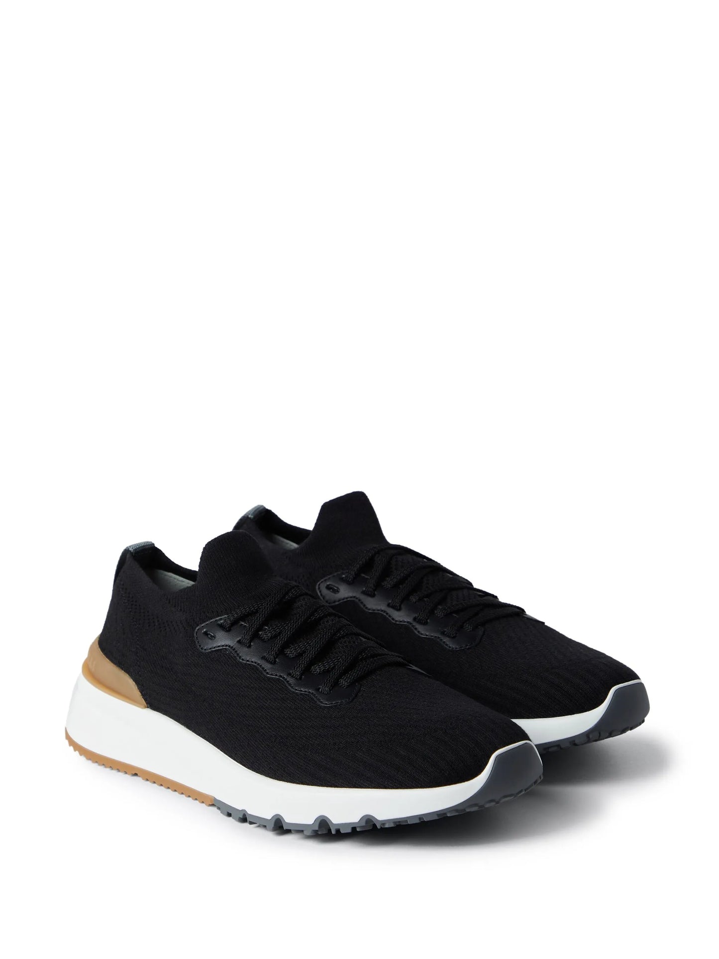 low-top knitted sneakers