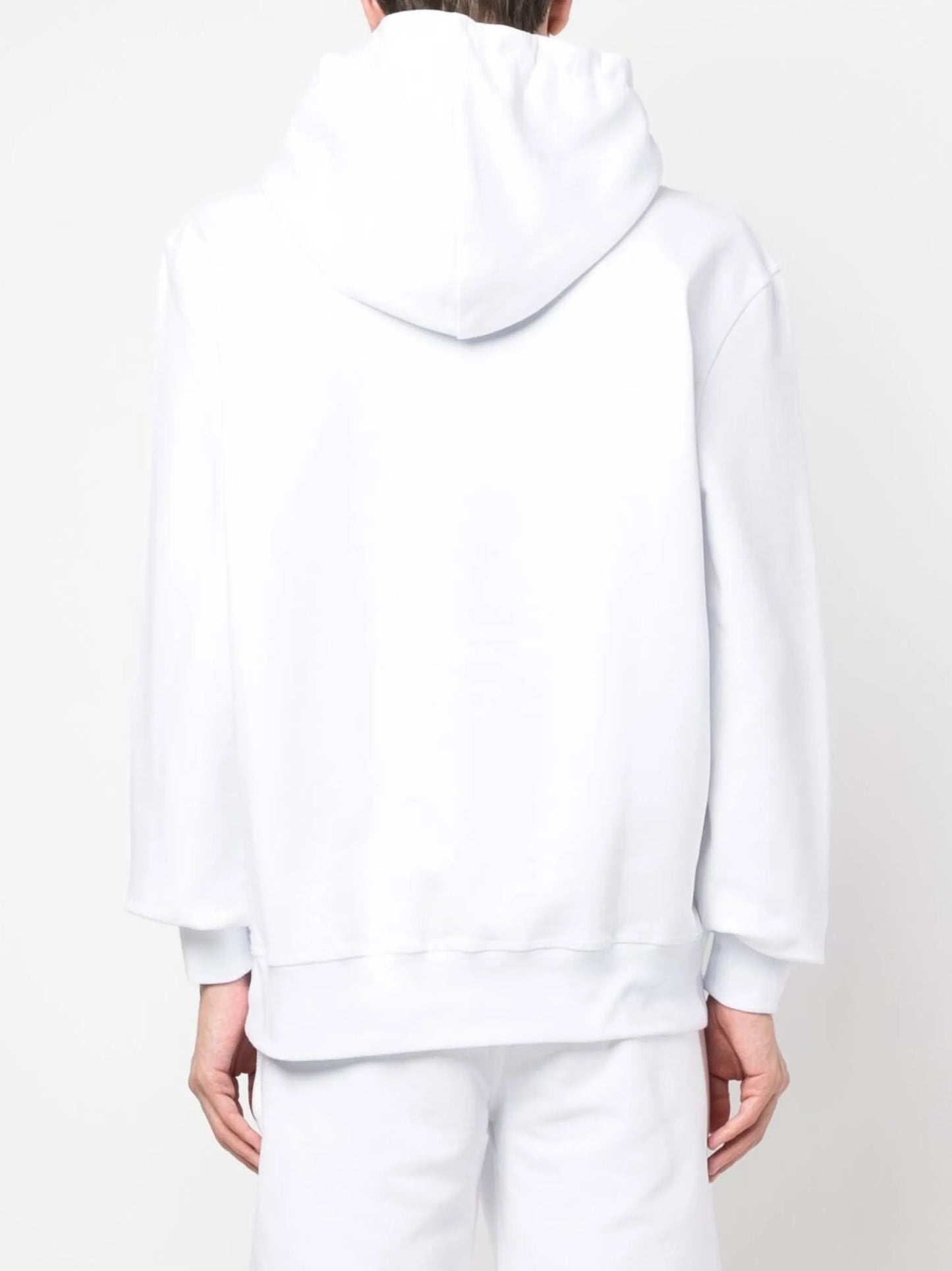 Graffiti-print cotton hoodie